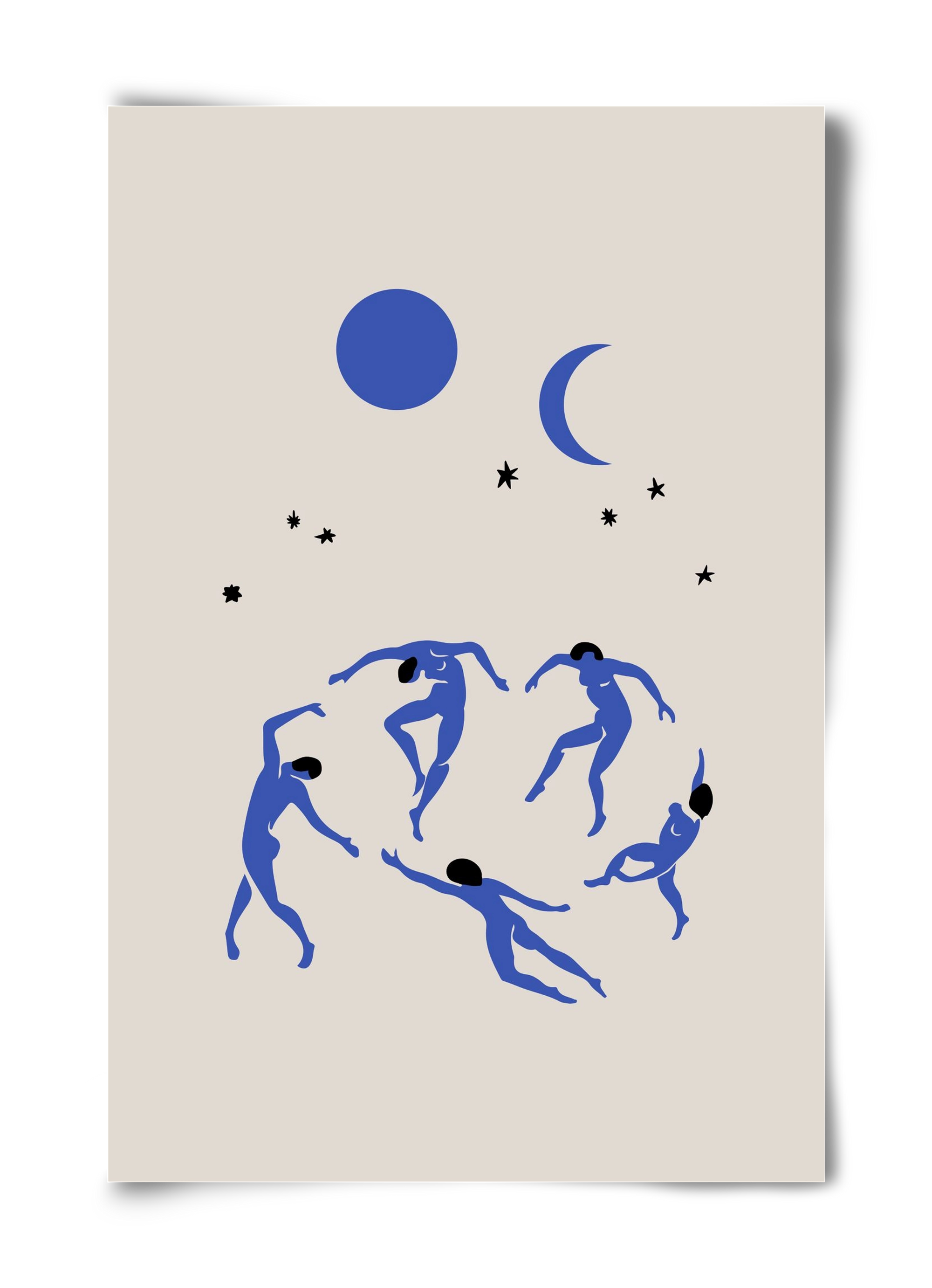 Blue Dancers, 40x60 cm, Keret nélkül