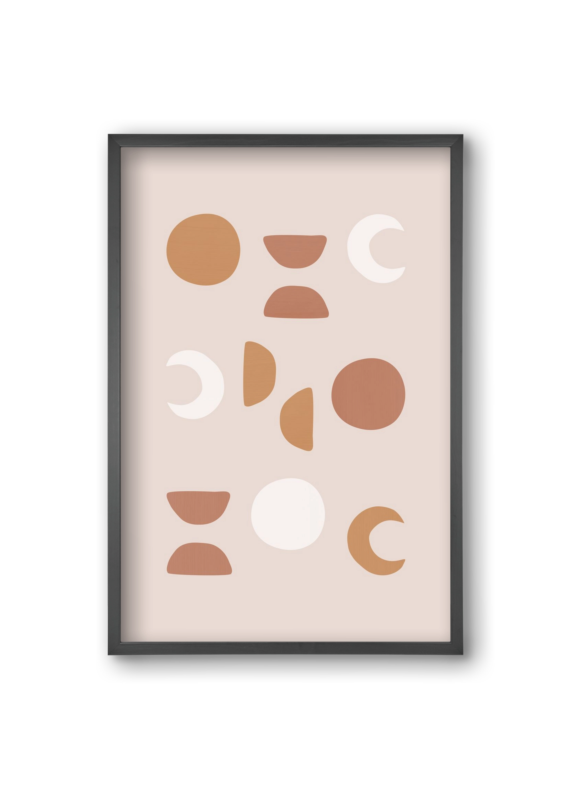 Blush Moon Phases, 20x30 cm (20x30 cm), Fekete keret