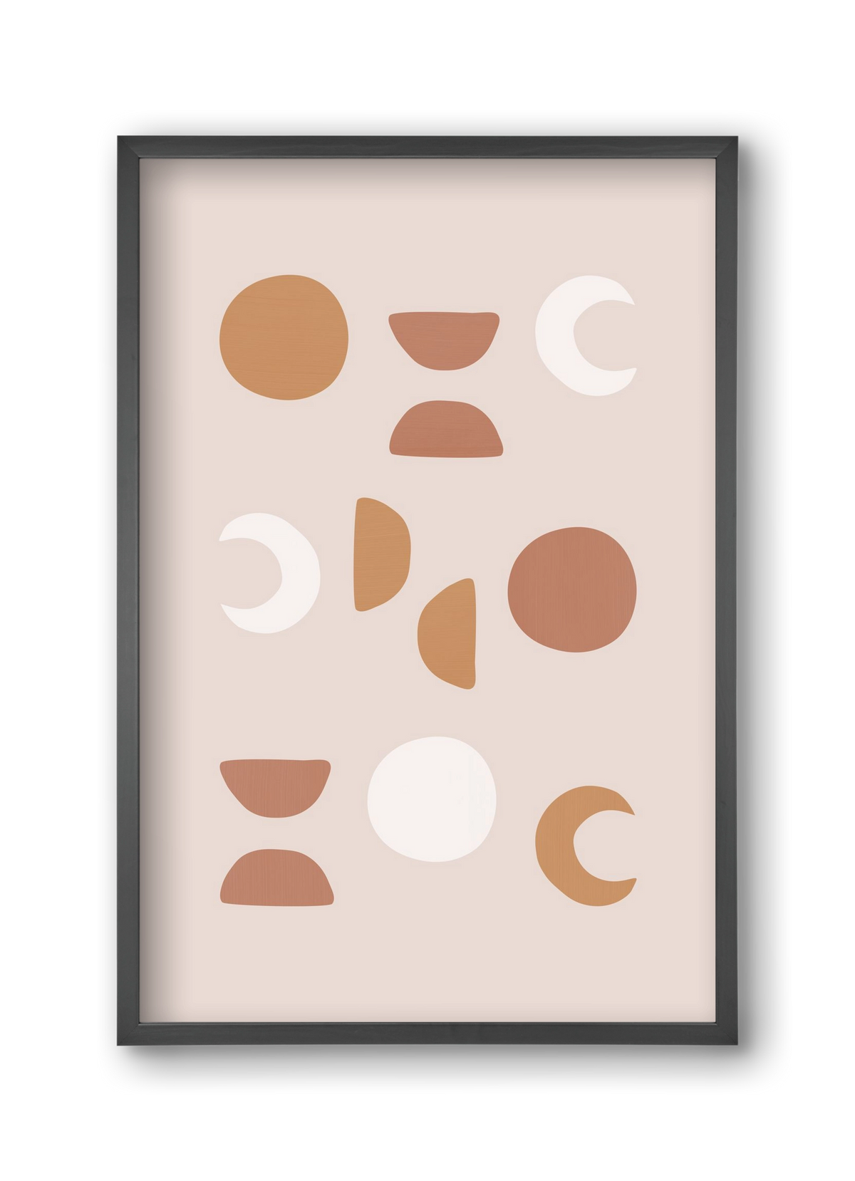 Blush Moon Phases, 30x45 cm (30x45 cm), Fekete keret