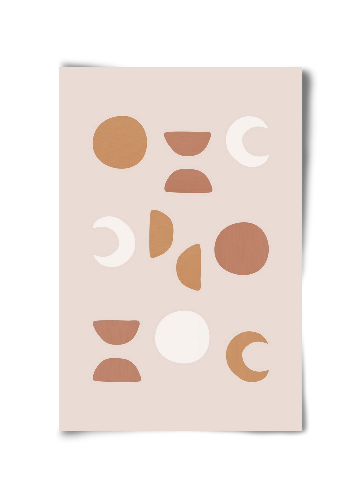 Blush Moon Phases, 30x45 cm, Keret nélkül