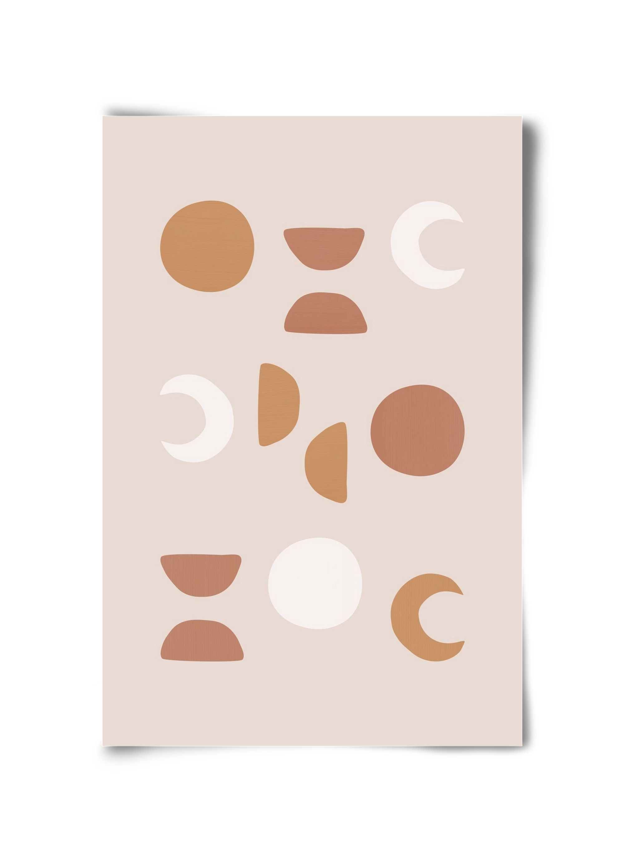 Blush Moon Phases, 30x45 cm, Keret nélkül