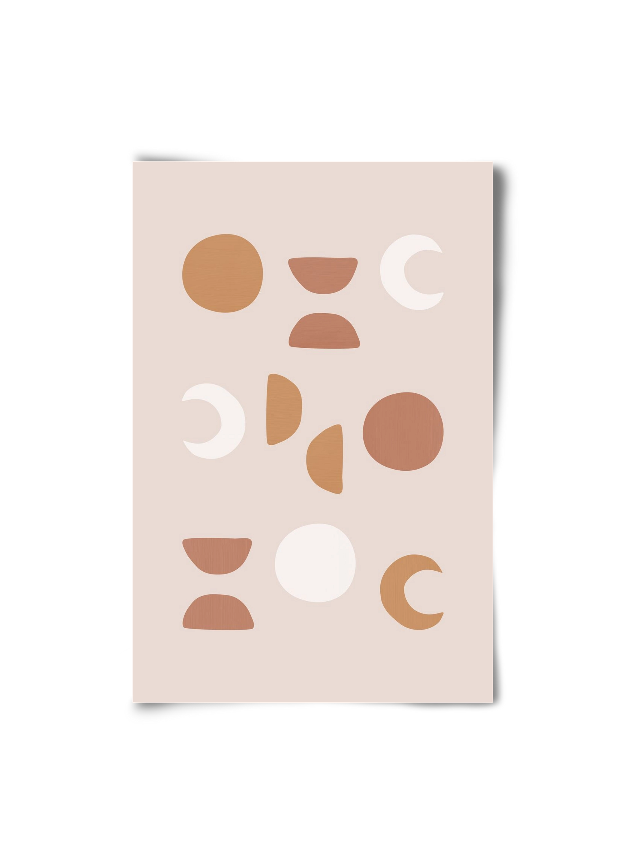 Blush Moon Phases, 20x30 cm, Keret nélkül