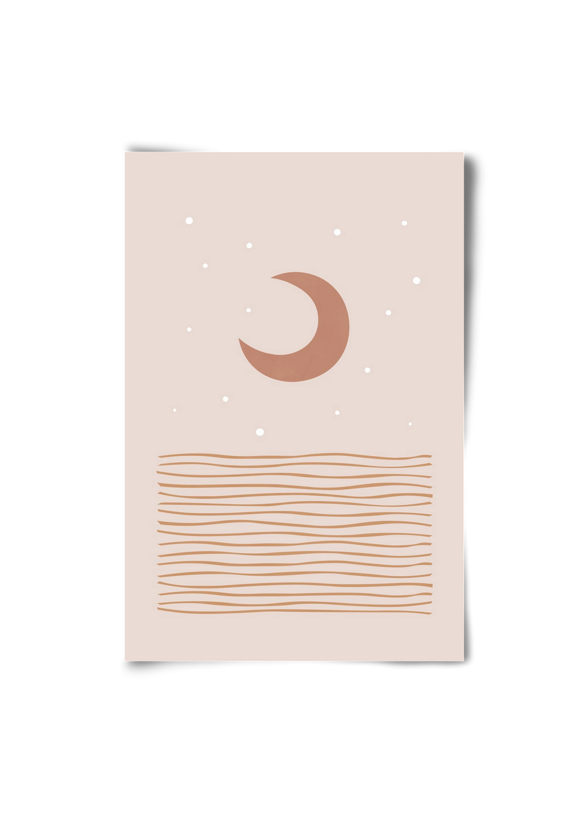 Blush Moon, 20x30 cm, Keret nélkül