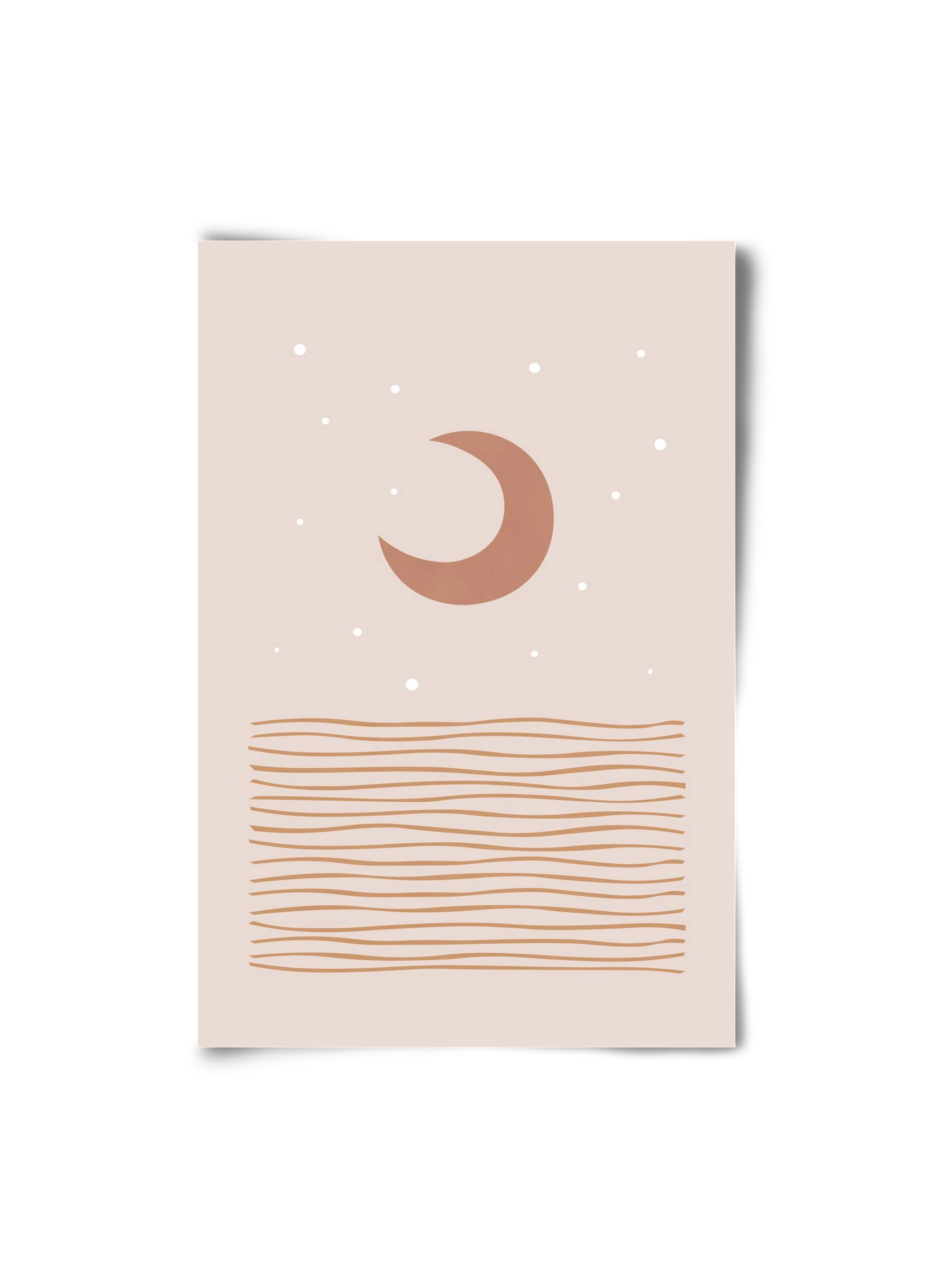 Blush Moon, 20x30 cm, Keret nélkül