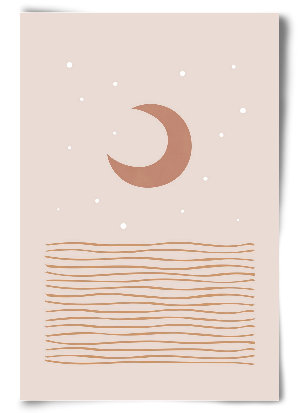 Blush Moon, 60x90 cm, Keret nélkül