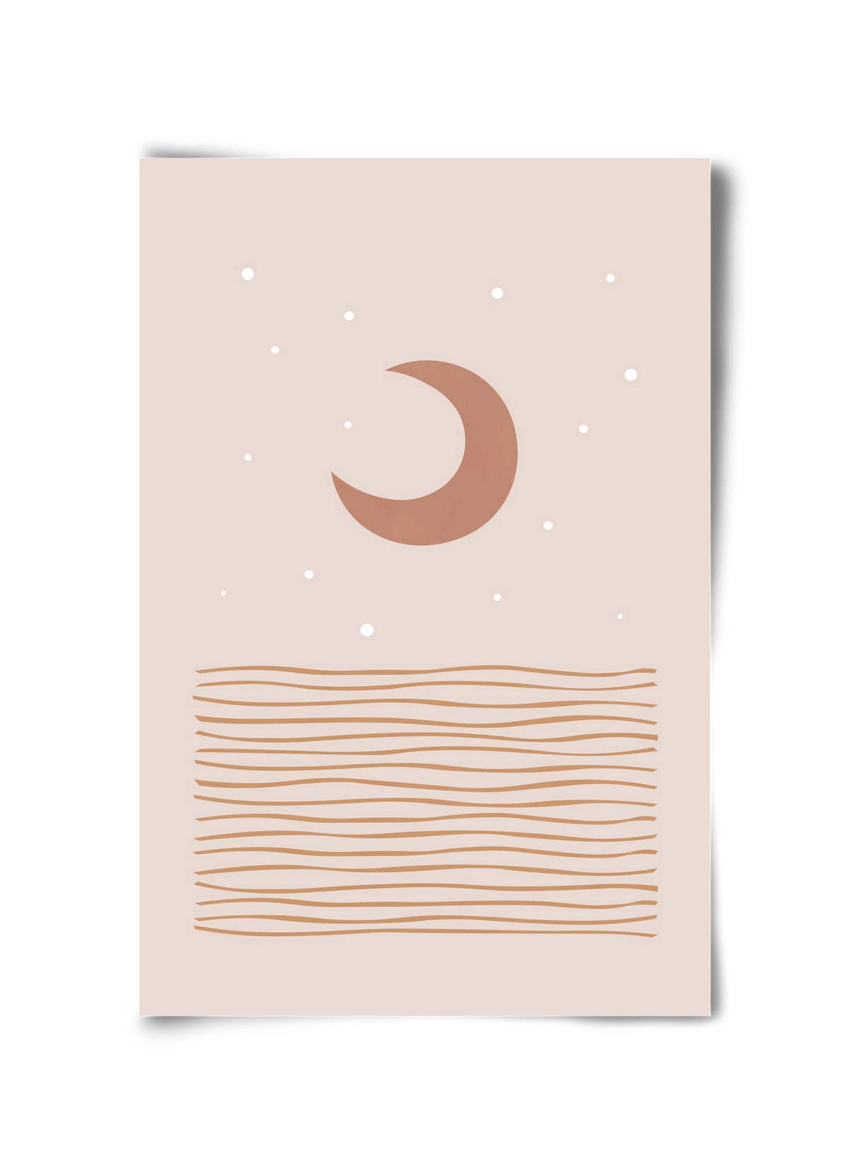 Blush Moon, 30x45 cm, Keret nélkül