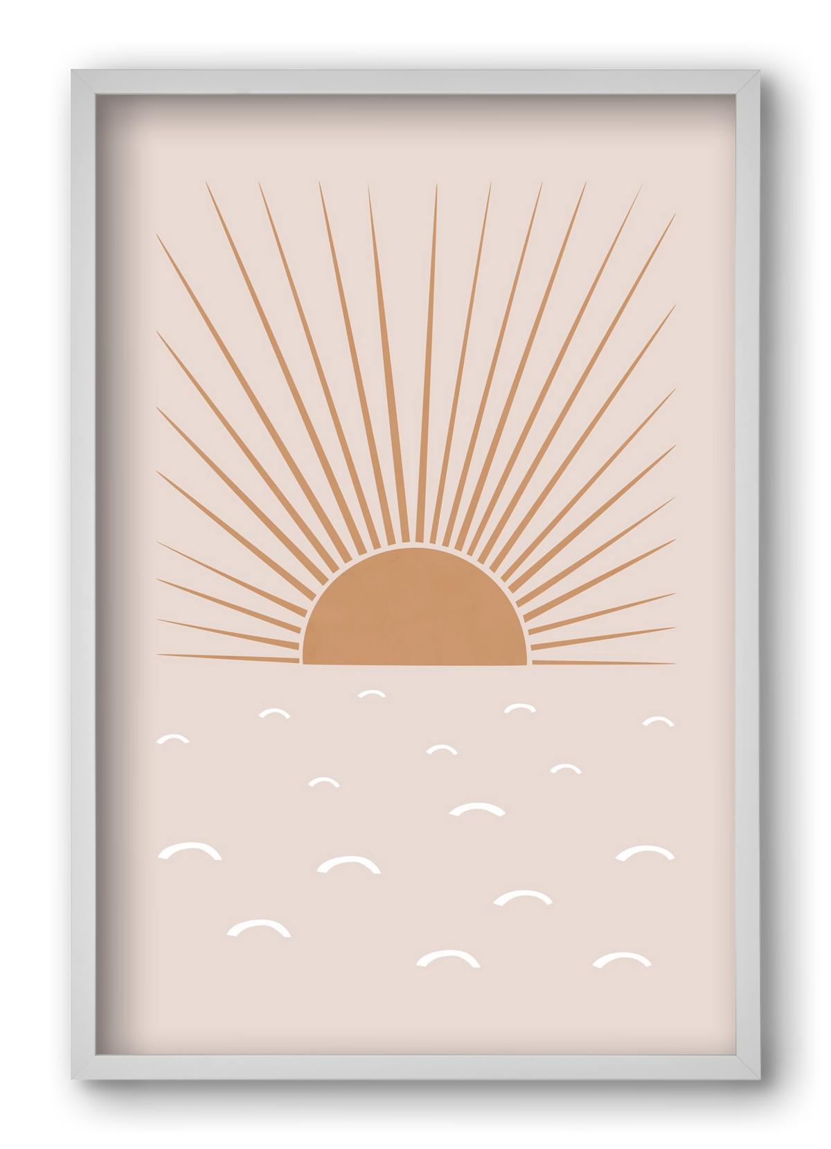 Blush Sun, 40x60 cm (40x60 cm), Fehér keret