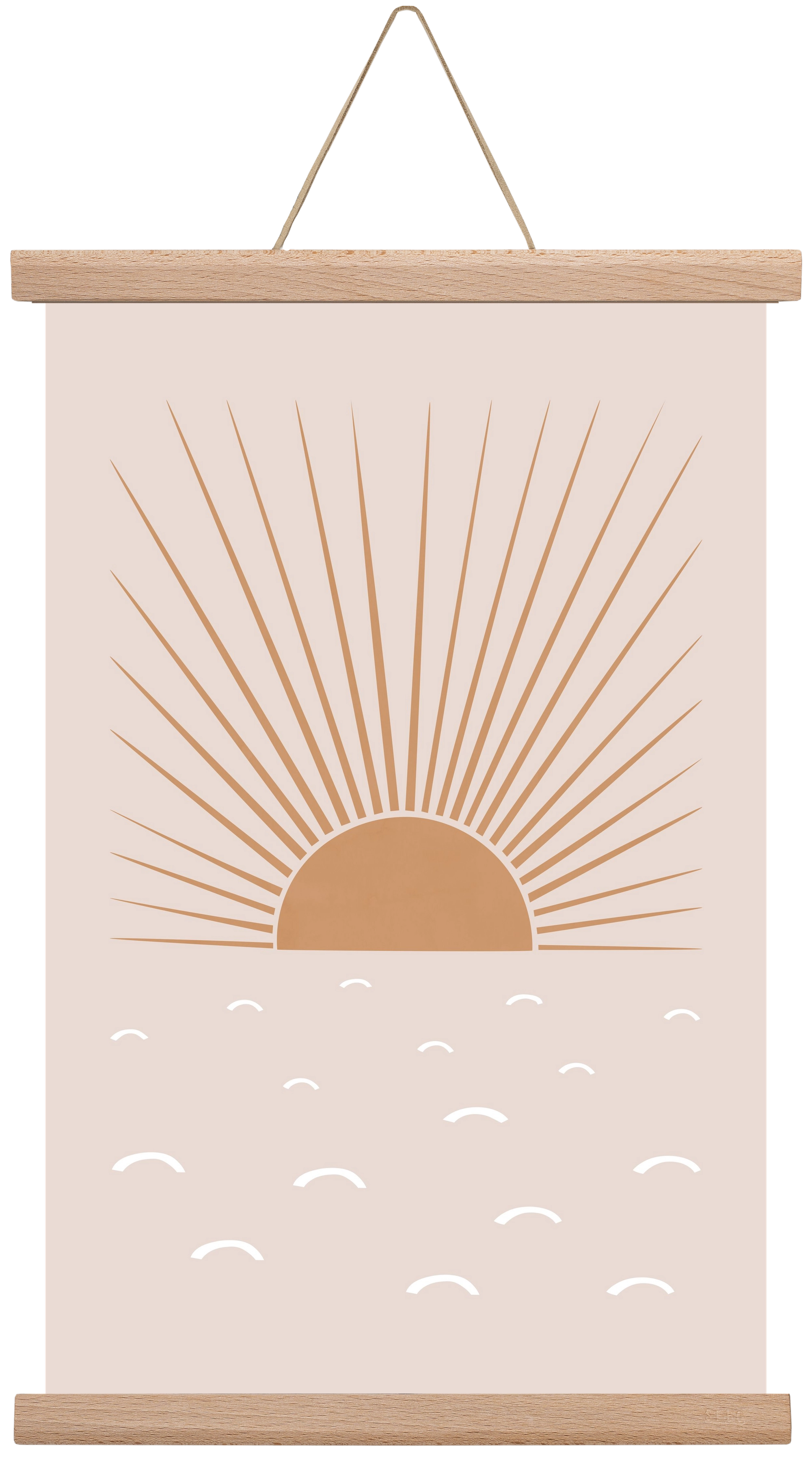 Blush Sun, 30x45 cm (30x45 cm), Tölgy akasztó