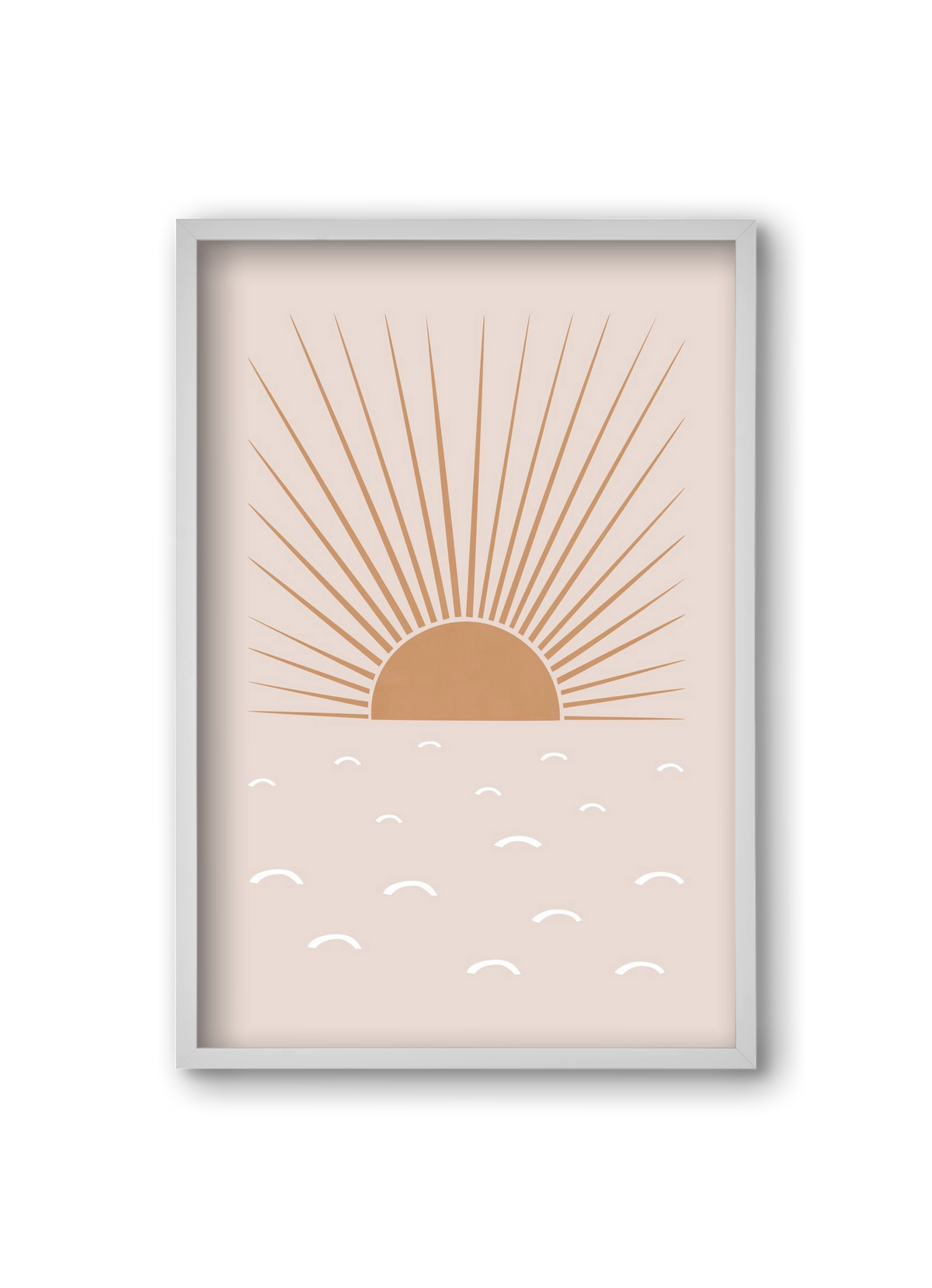 Blush Sun, 20x30 cm (20x30 cm), Fehér keret