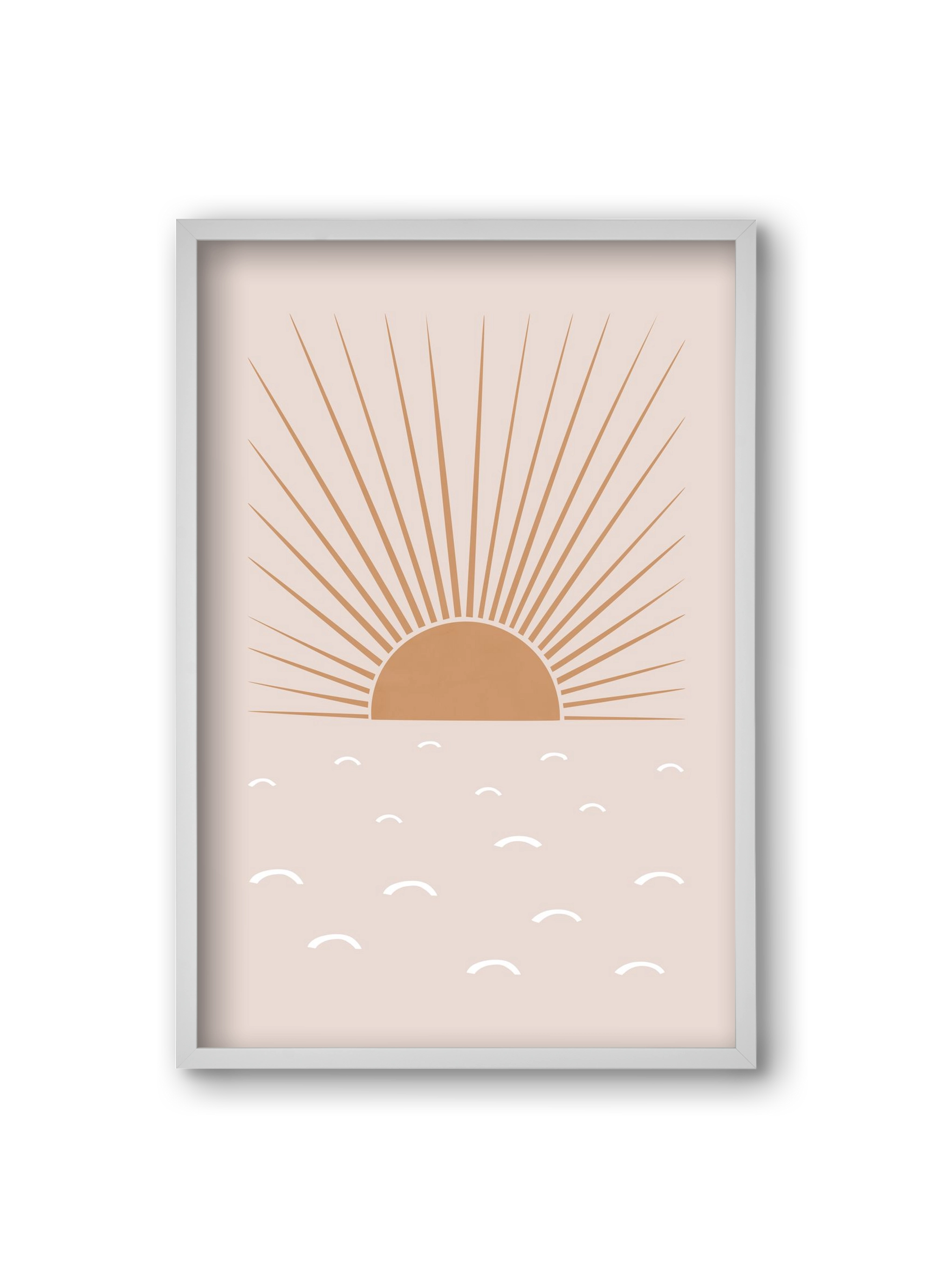 Blush Sun, 20x30 cm (20x30 cm), Fehér keret