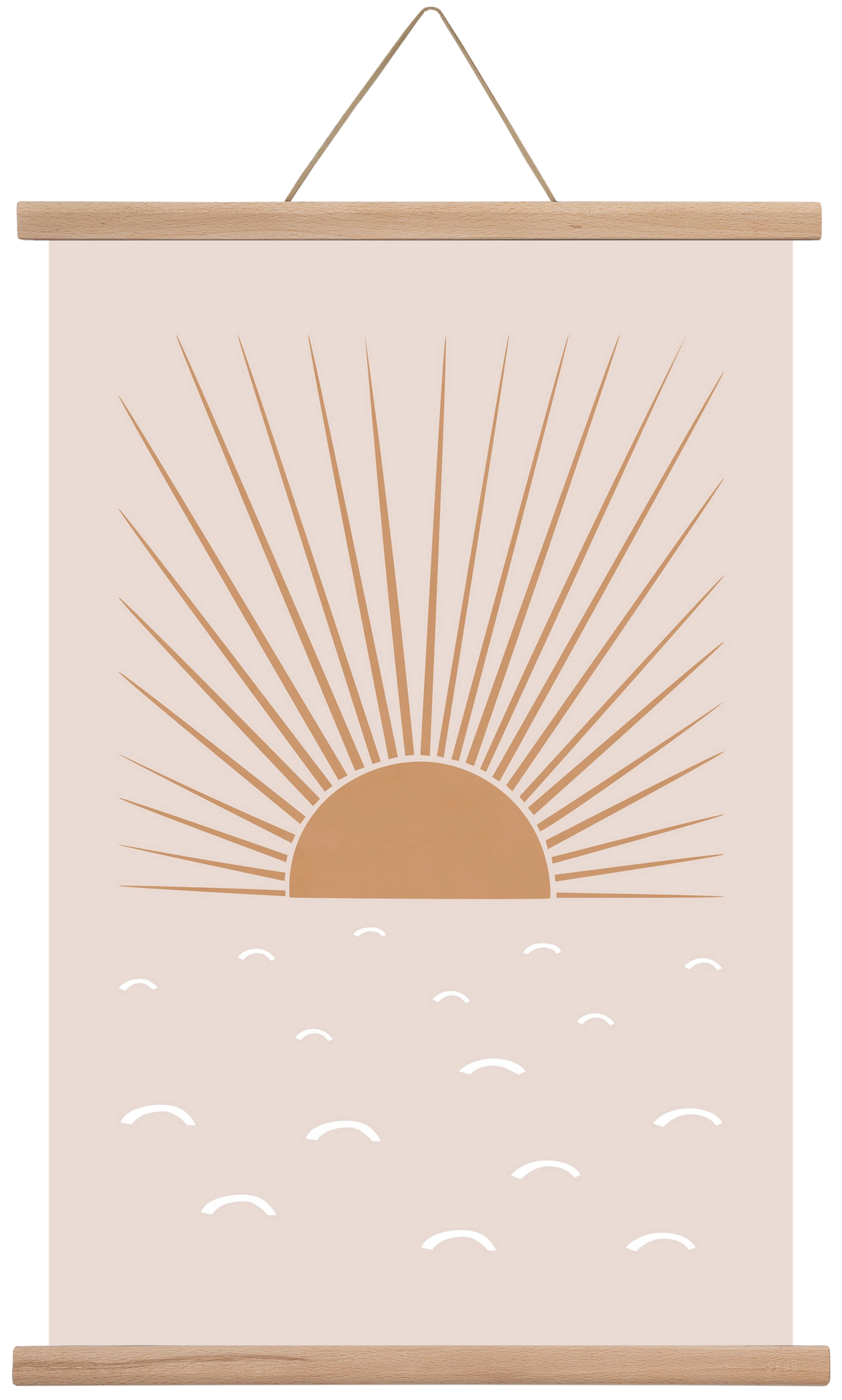 Blush Sun, 40x60 cm (40x60 cm), Tölgy akasztó