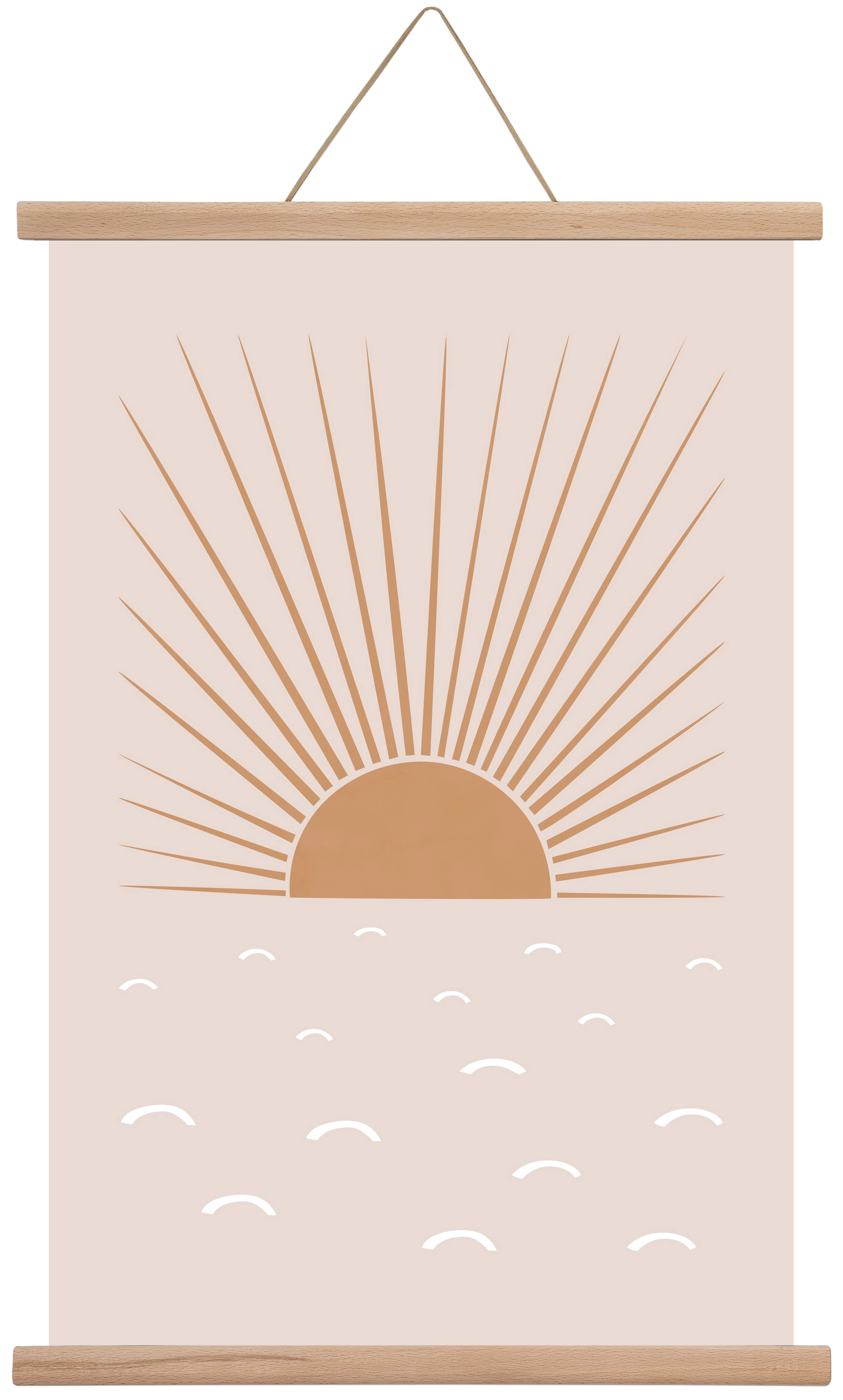 Blush Sun, 40x60 cm (40x60 cm), Tölgy akasztó