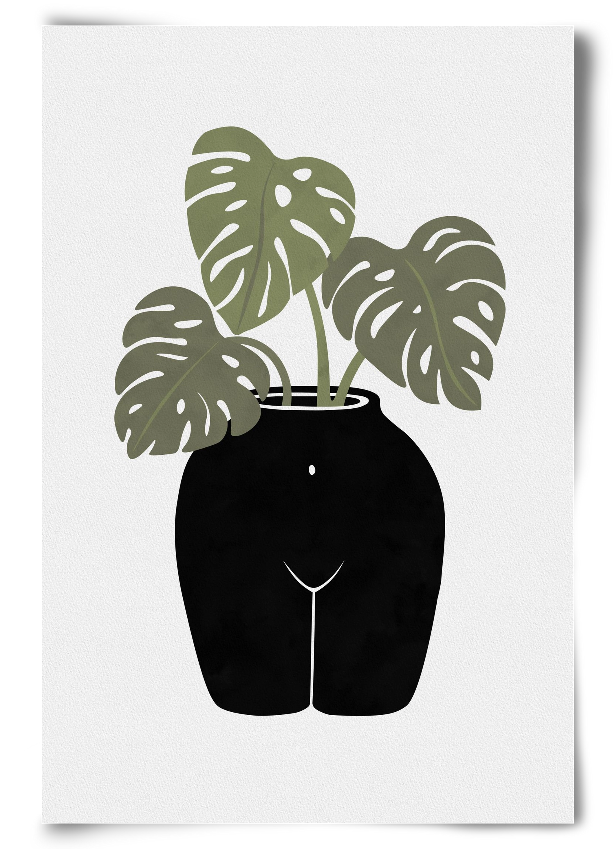 Body-tanical Vase, 60x90 cm, Keret nélkül