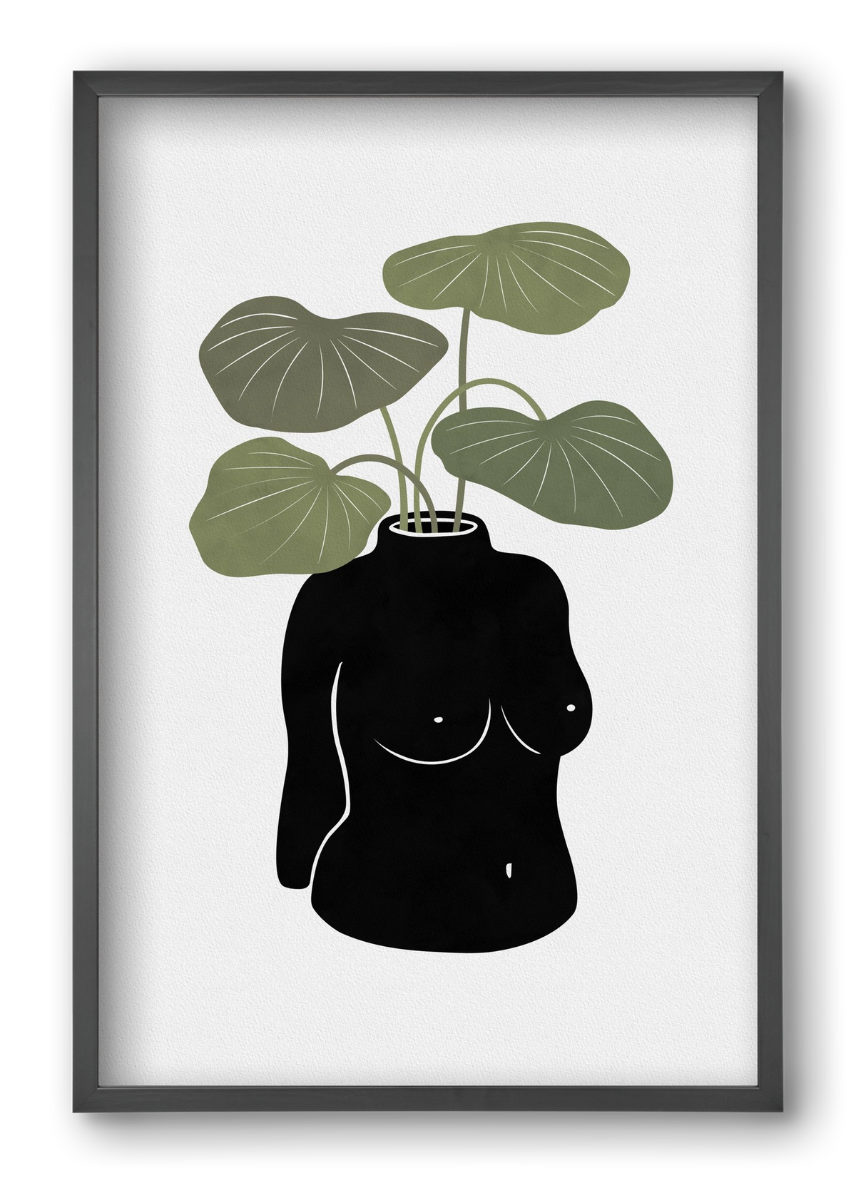 Boob-tanical Vase, 40x60 cm (40x60 cm), Fekete keret