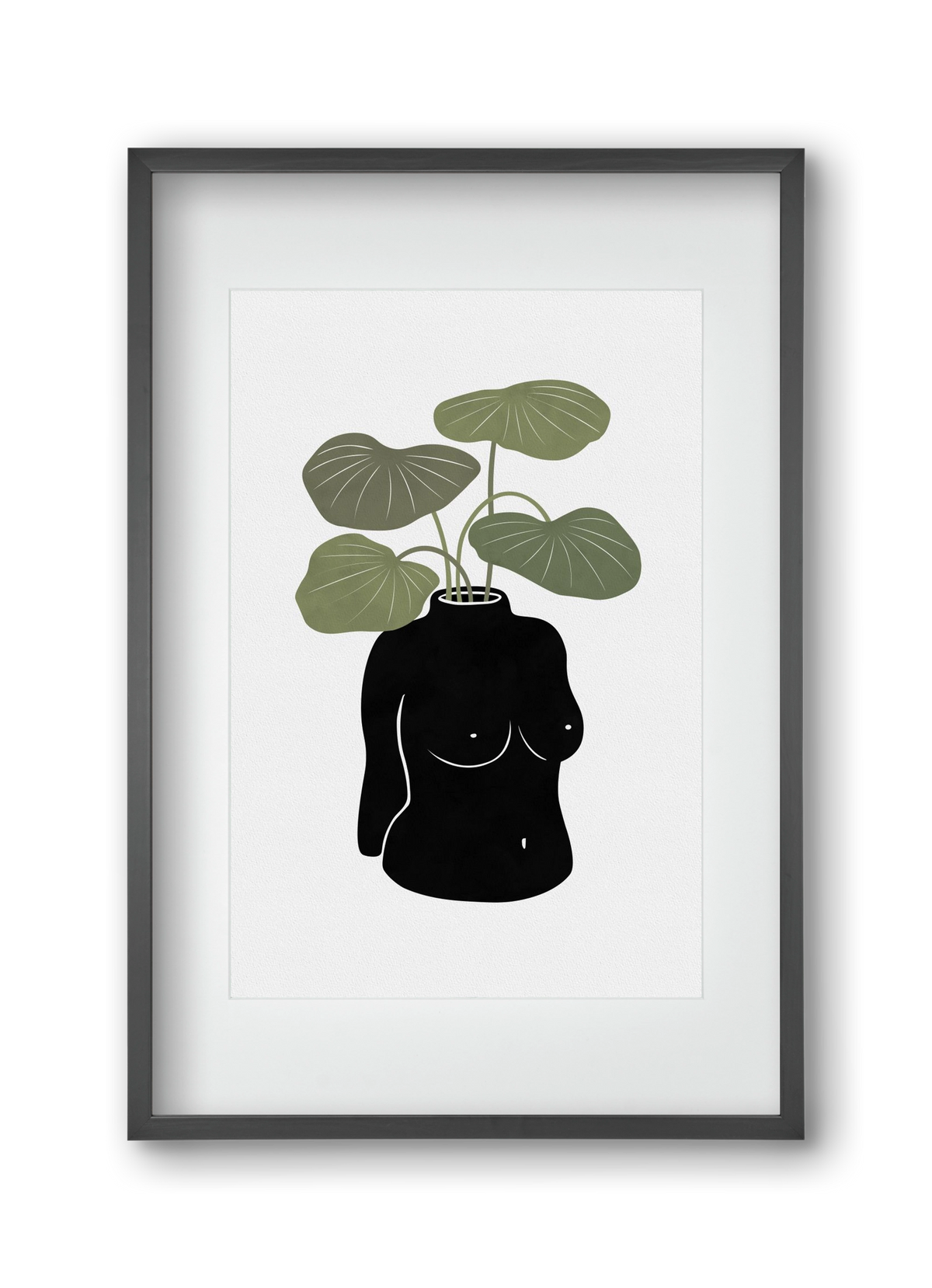 Boob-tanical Vase, 30x45 cm (20x30 cm), Fekete keret, paszpartuval