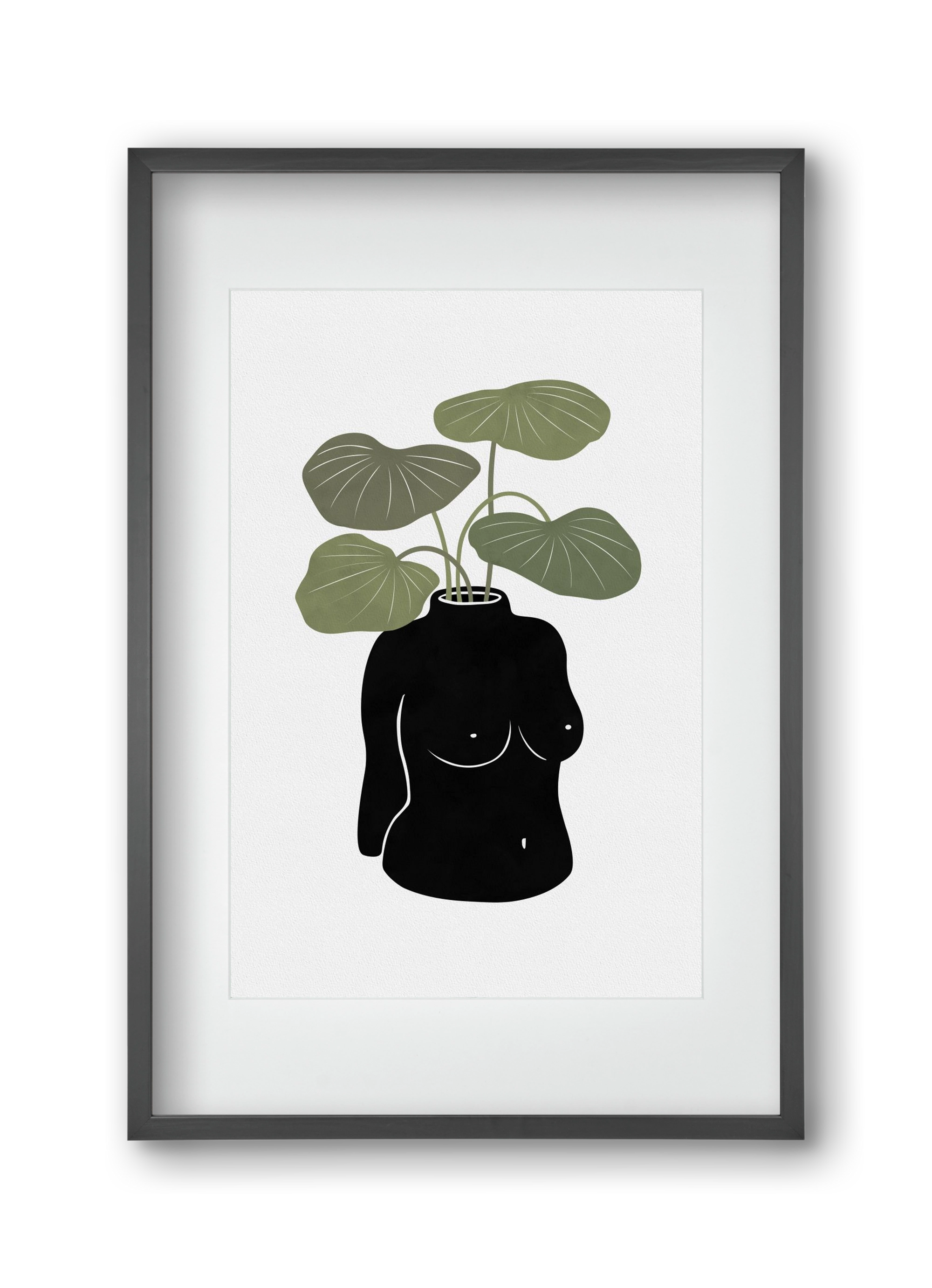 Boob-tanical Vase, 30x45 cm (20x30 cm), Fekete keret, paszpartuval