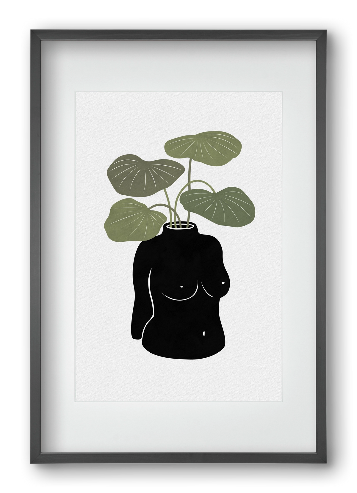 Boob-tanical Vase, 40x60 cm (30x45 cm), Fekete keret, paszpartuval