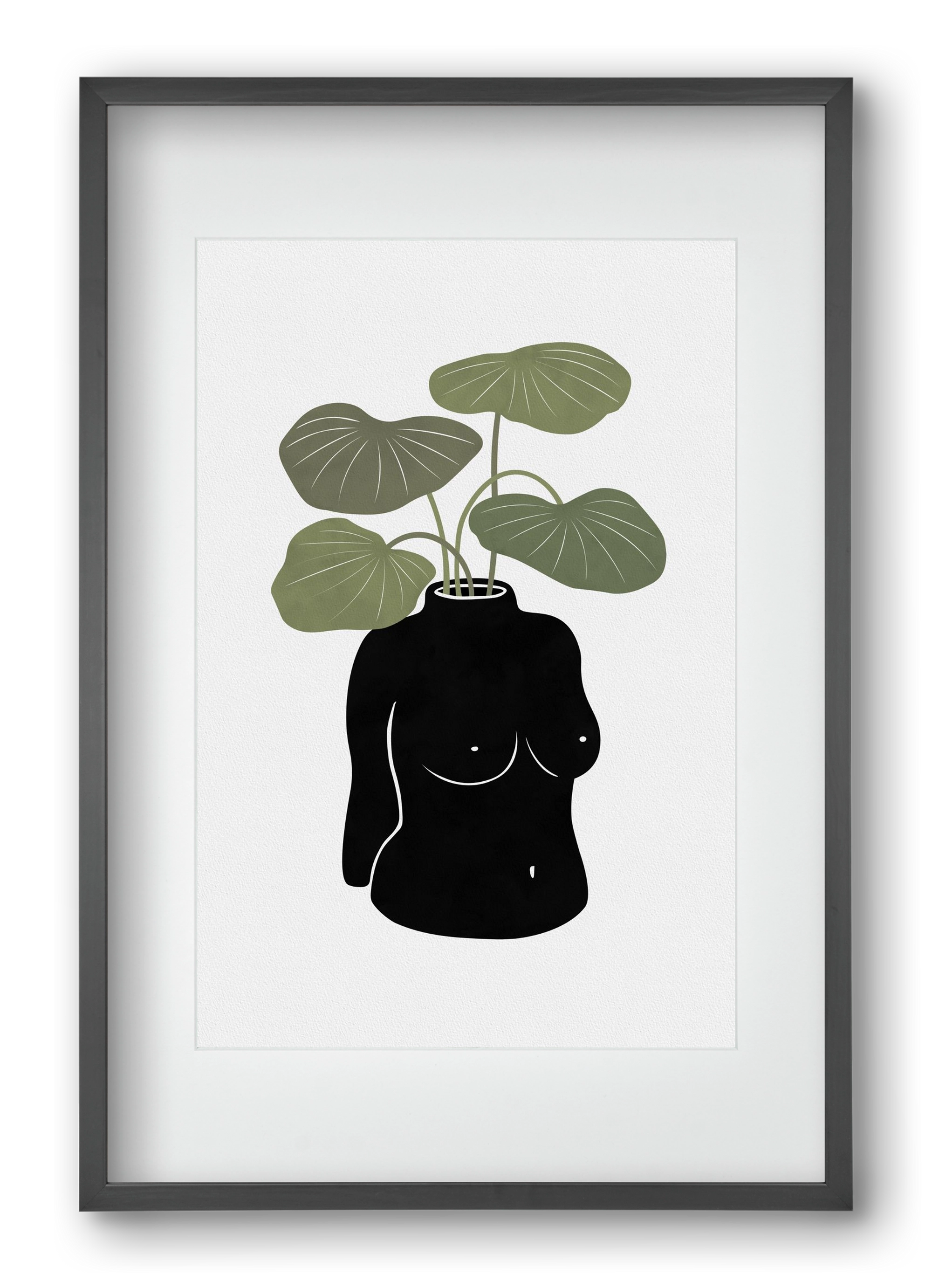 Boob-tanical Vase, 40x60 cm (30x45 cm), Fekete keret, paszpartuval