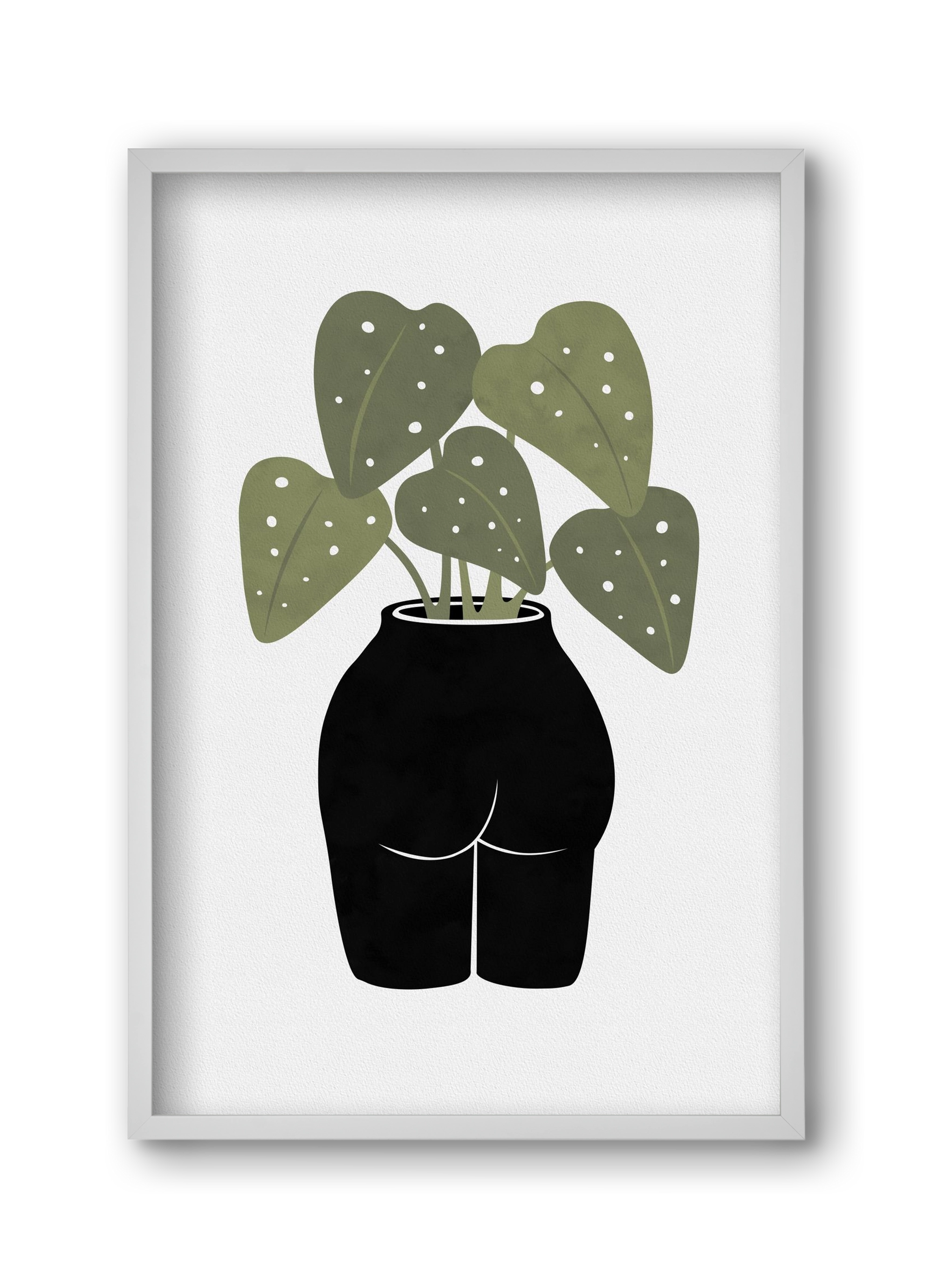 Butt-anical Vase, 30x45 cm (30x45 cm), Fehér keret