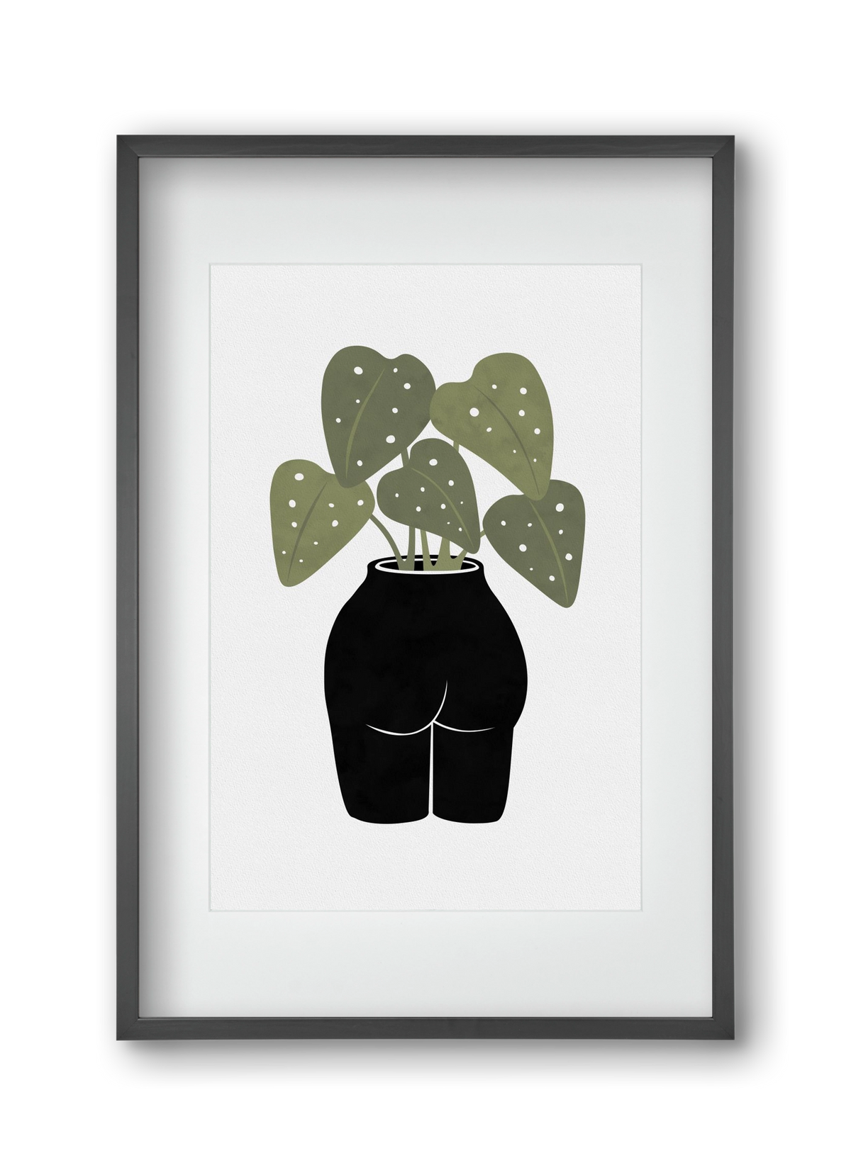 Butt-anical Vase, 30x45 cm (20x30 cm), Fekete keret, paszpartuval