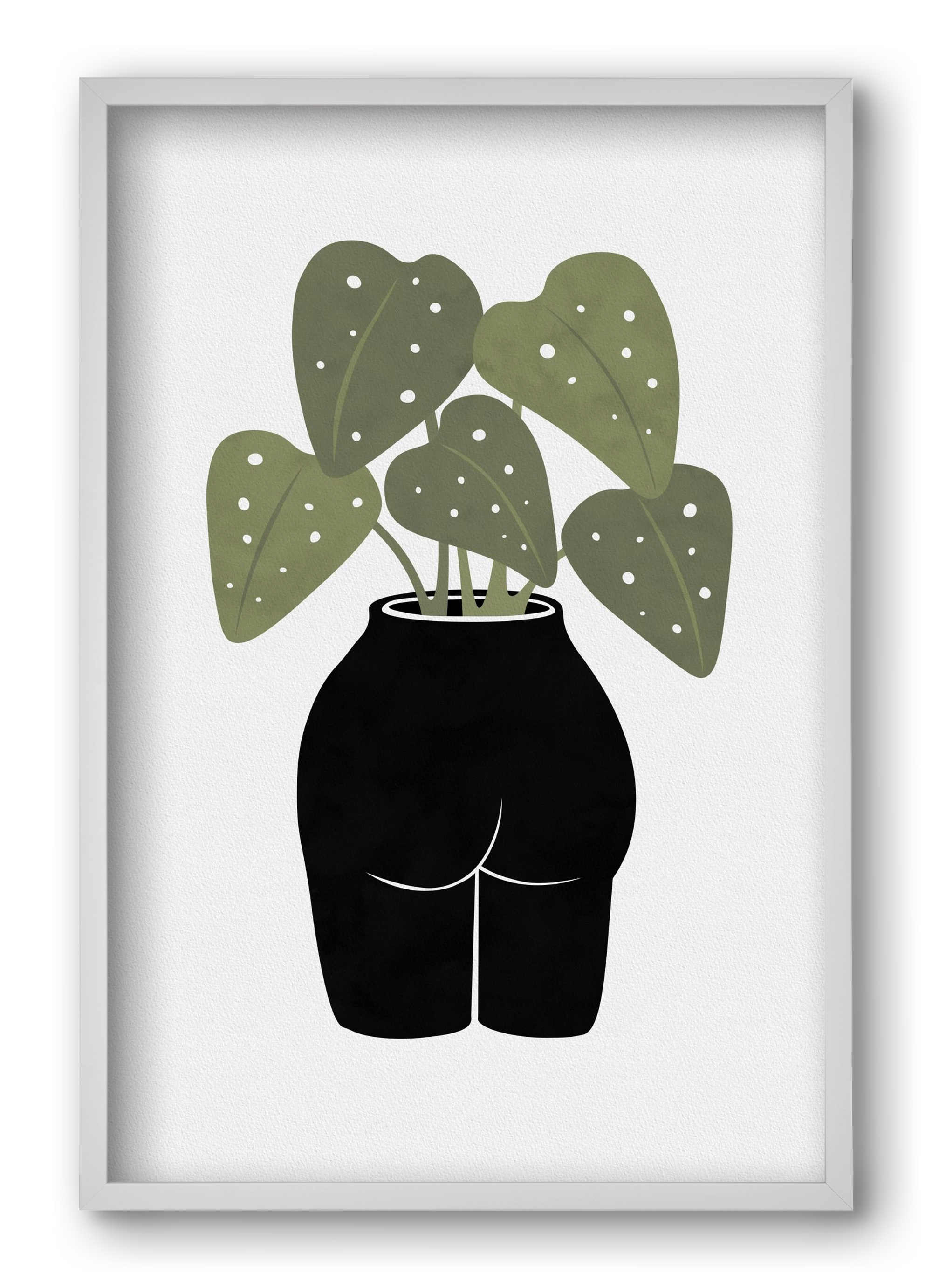 Butt-anical Vase, 40x60 cm (40x60 cm), Fehér keret