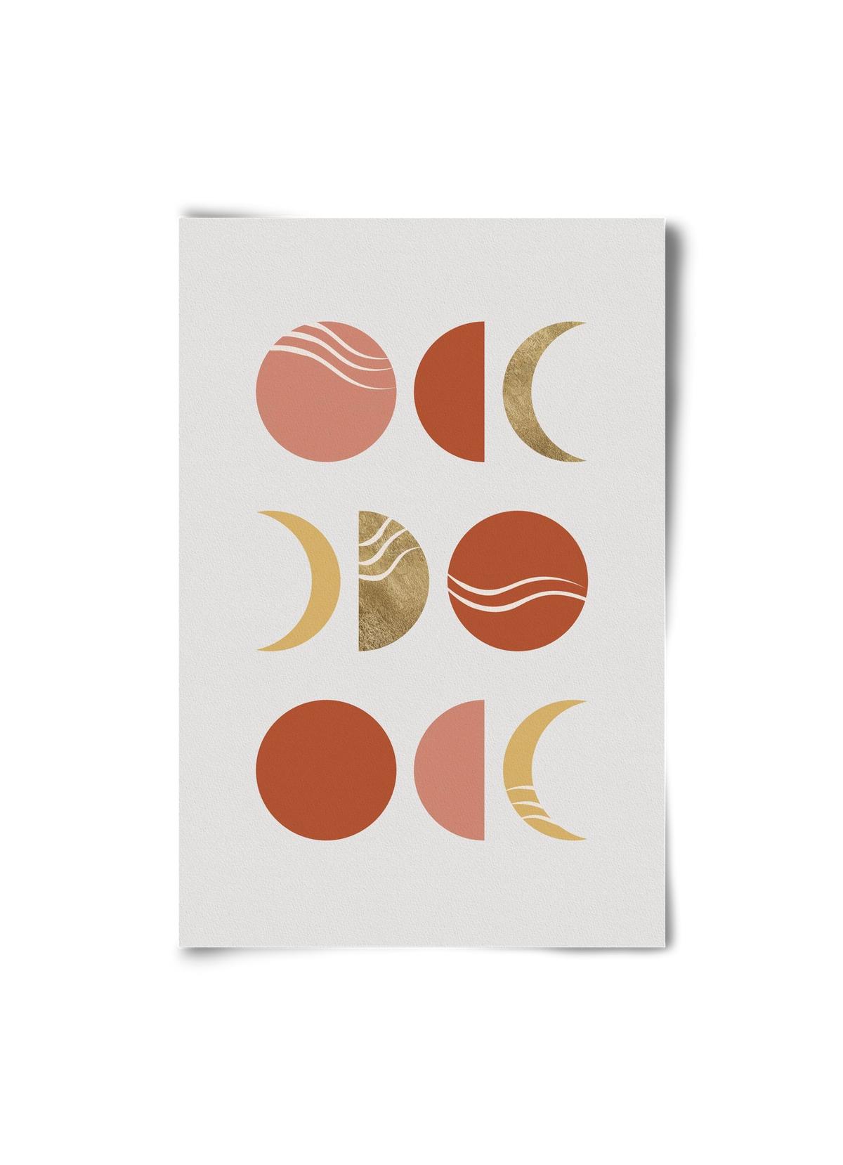 Bohemian Moon Phases, 20x30 cm, Keret nélkül