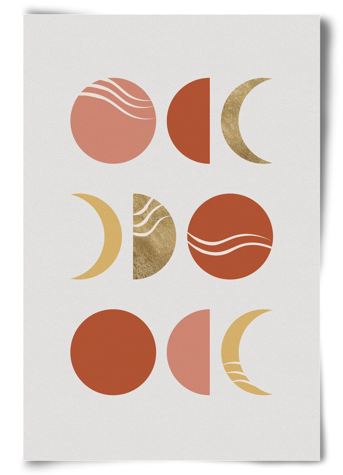 Bohemian Moon Phases, 60x90 cm, Keret nélkül