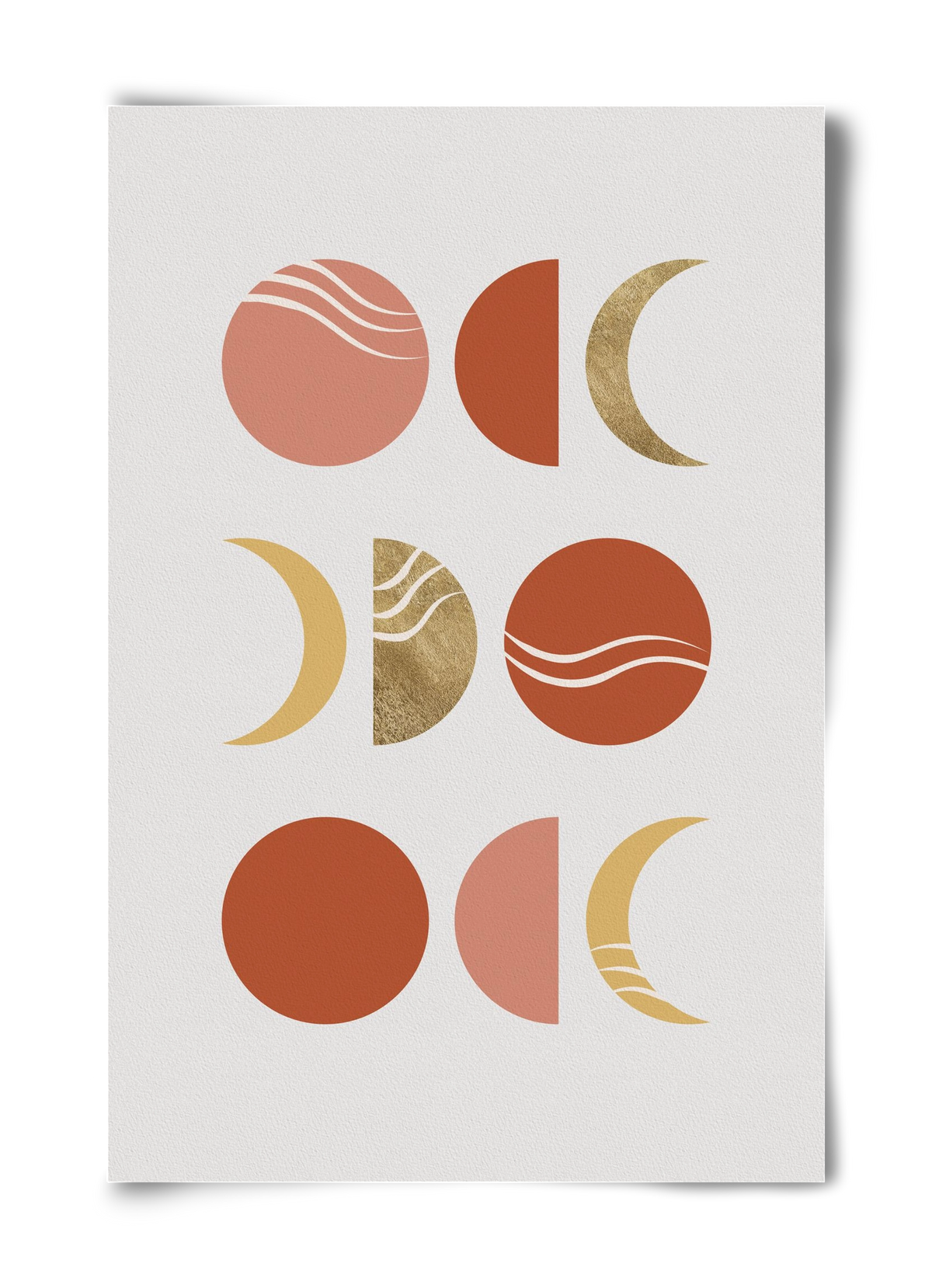 Bohemian Moon Phases, 40x60 cm, Keret nélkül