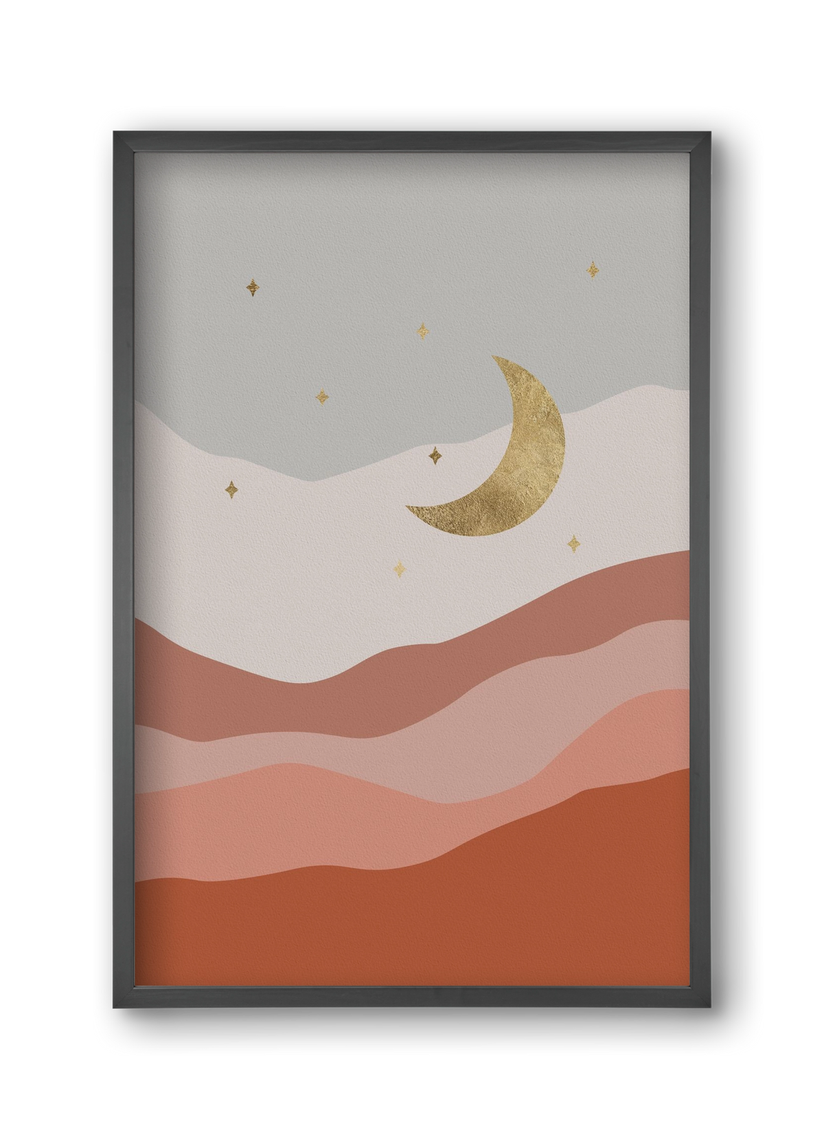 Bohemian Moon, 30x45 cm (30x45 cm), Fekete keret