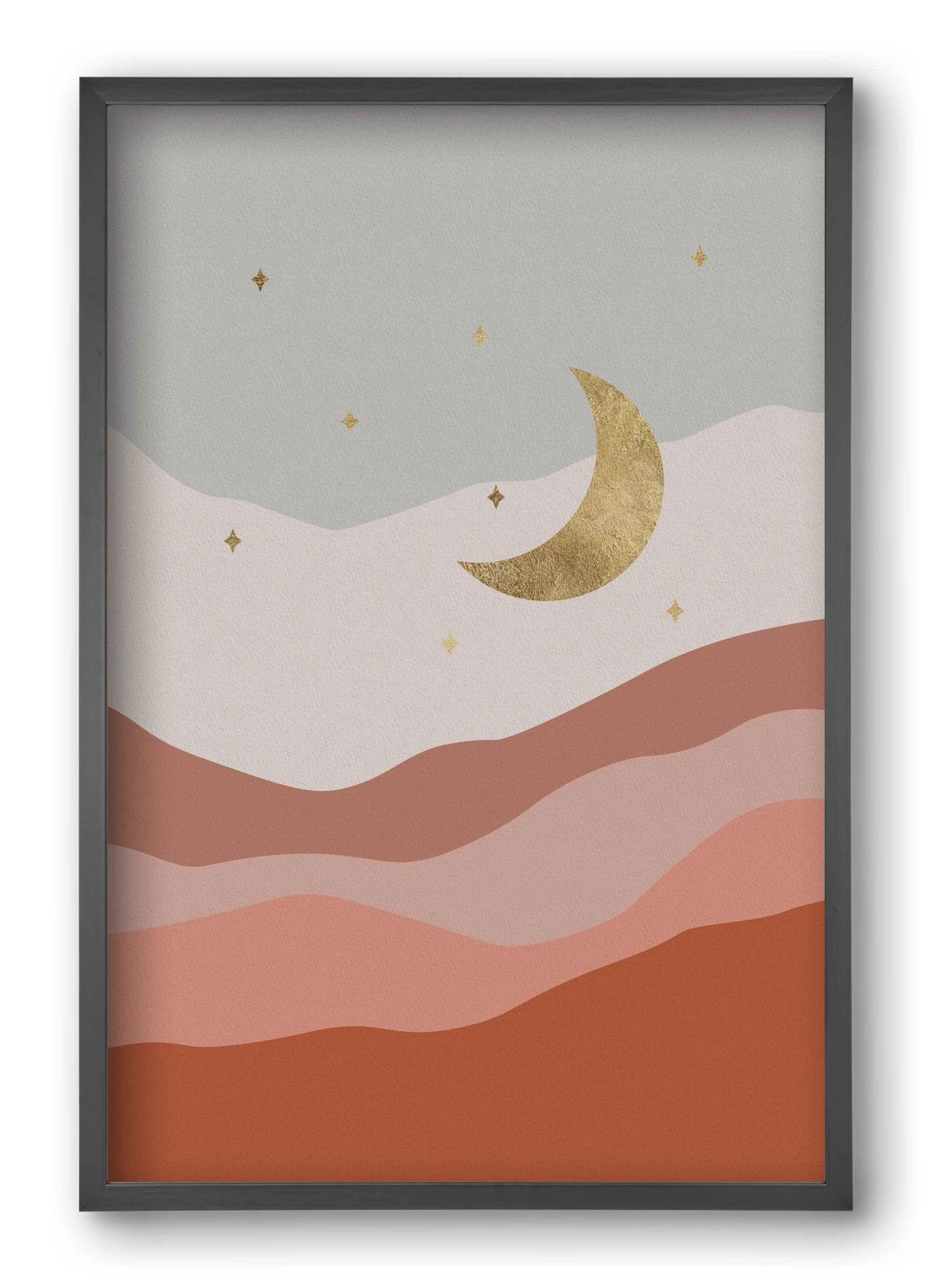 Bohemian Moon, 40x60 cm (40x60 cm), Fekete keret