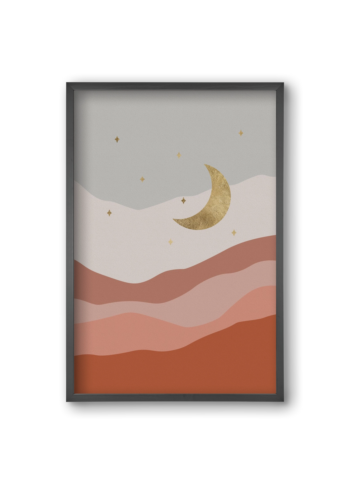 Bohemian Moon, 20x30 cm (20x30 cm), Fekete keret