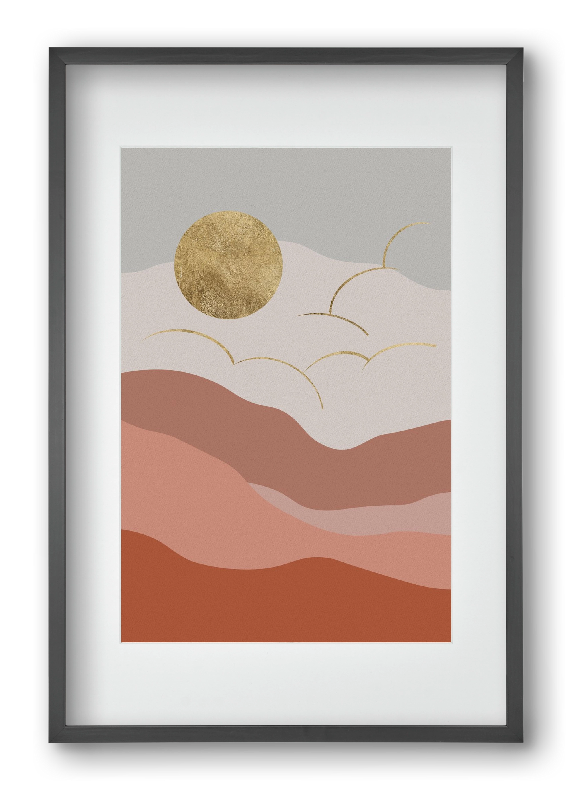 Bohemian Sun, 40x60 cm (30x45 cm), Fekete keret, paszpartuval