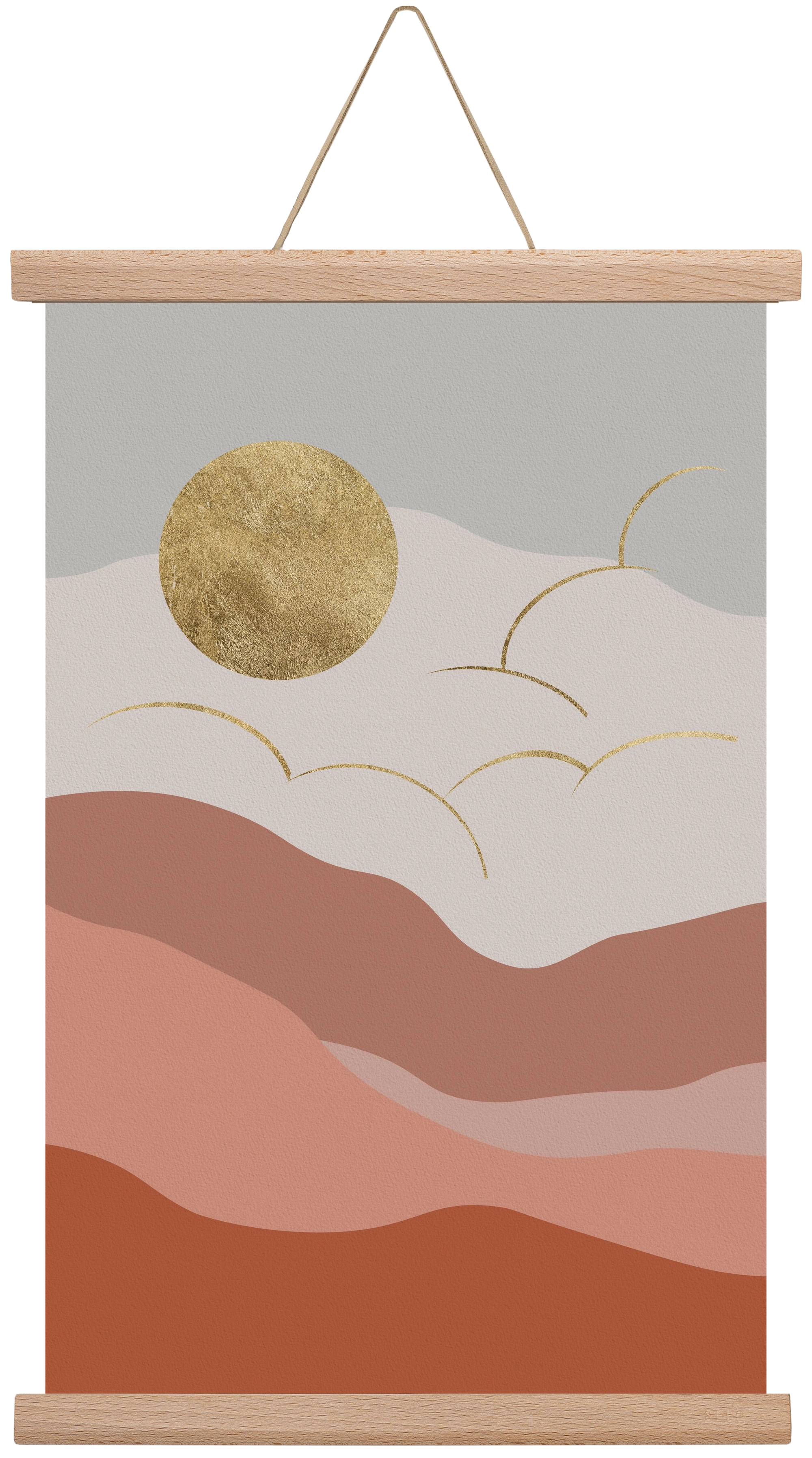 Bohemian Sun, 30x45 cm (30x45 cm), Tölgy akasztó