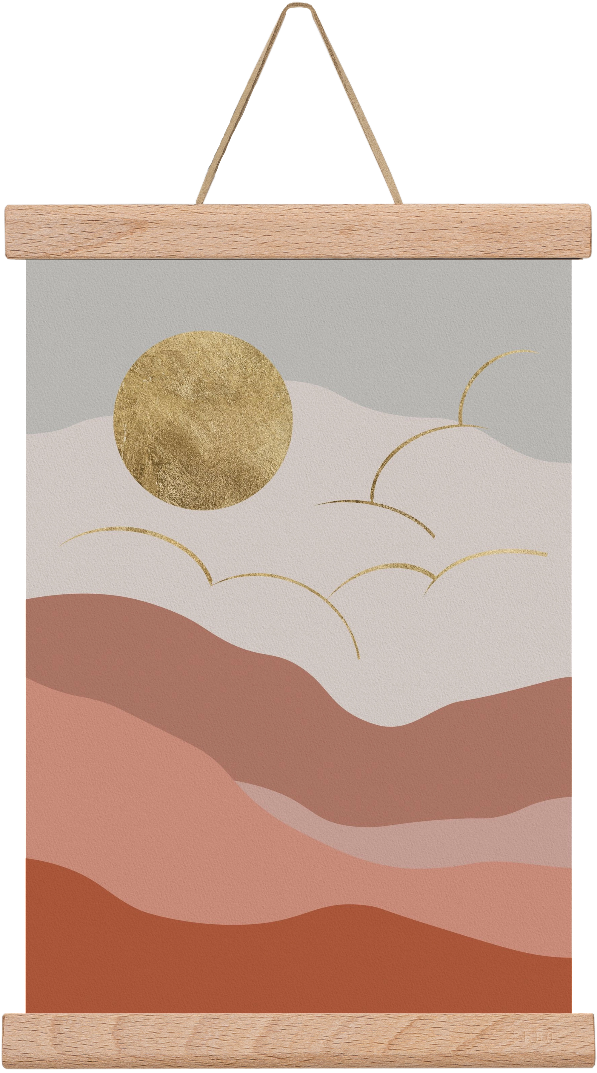 Bohemian Sun, 20x30 cm (20x30 cm), Tölgy akasztó