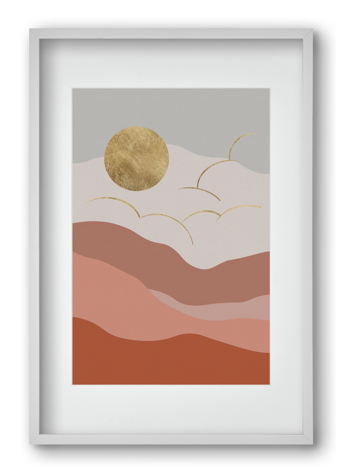 Bohemian Sun, 40x60 cm (30x45 cm), Fehér keret, paszpartuval