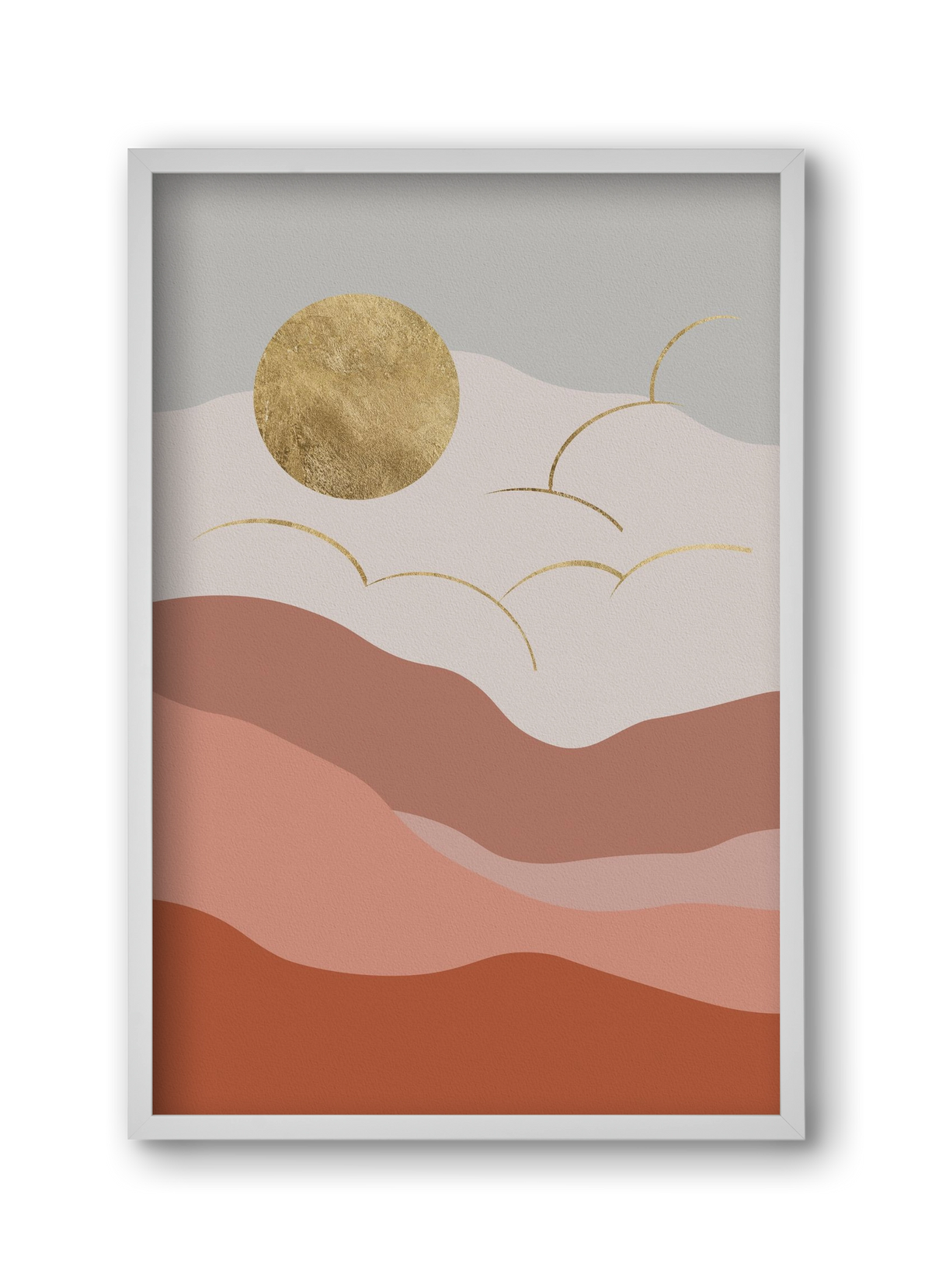 Bohemian Sun, 30x45 cm (30x45 cm), Fehér keret