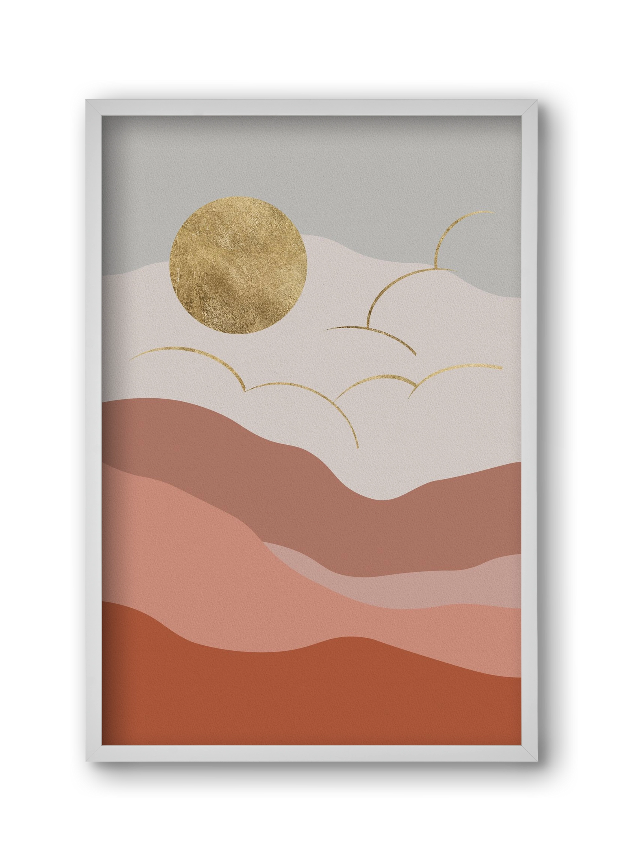 Bohemian Sun, 30x45 cm (30x45 cm), Fehér keret