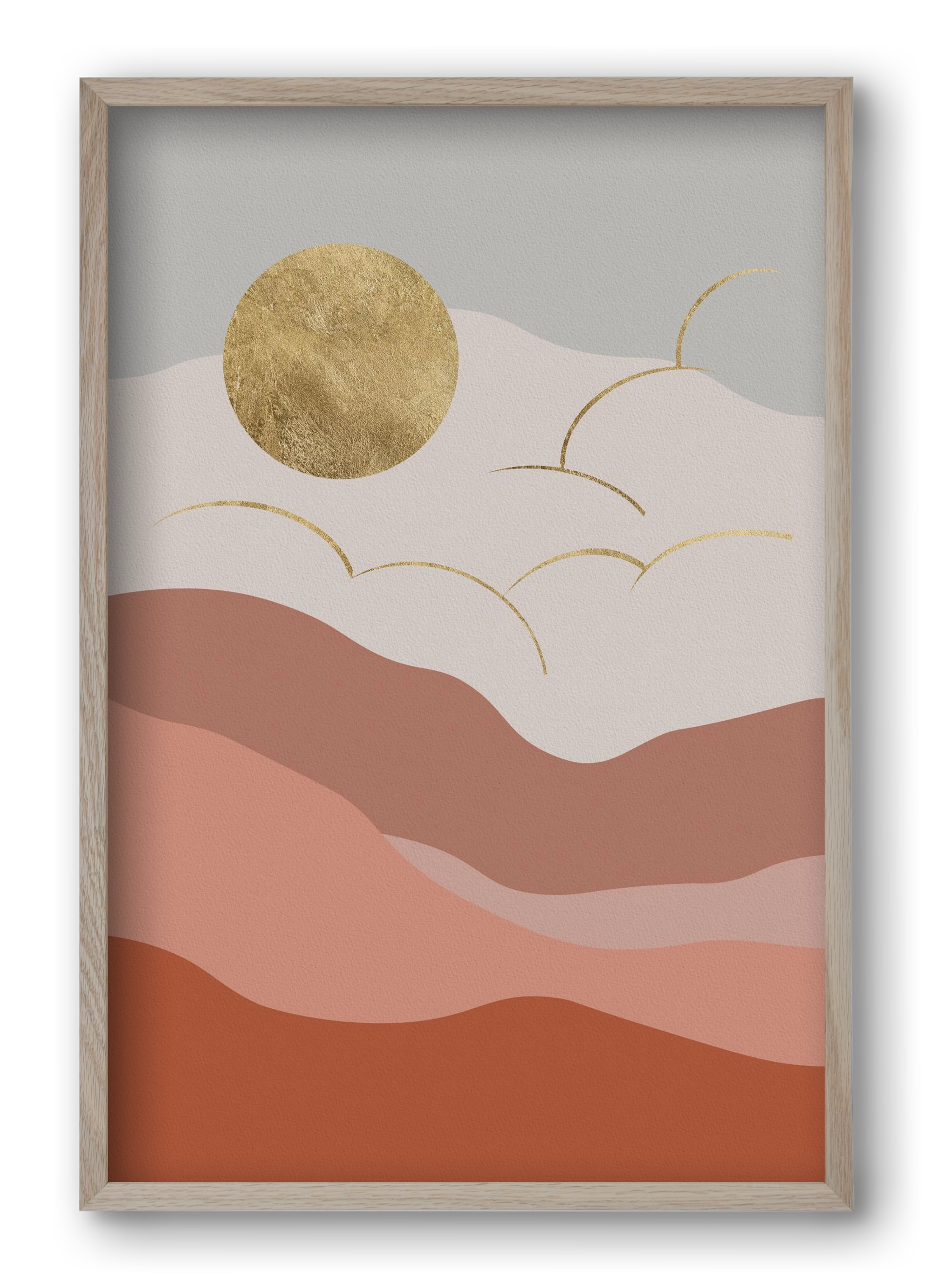 Bohemian Sun, 40x60 cm (40x60 cm), Tölgy keret