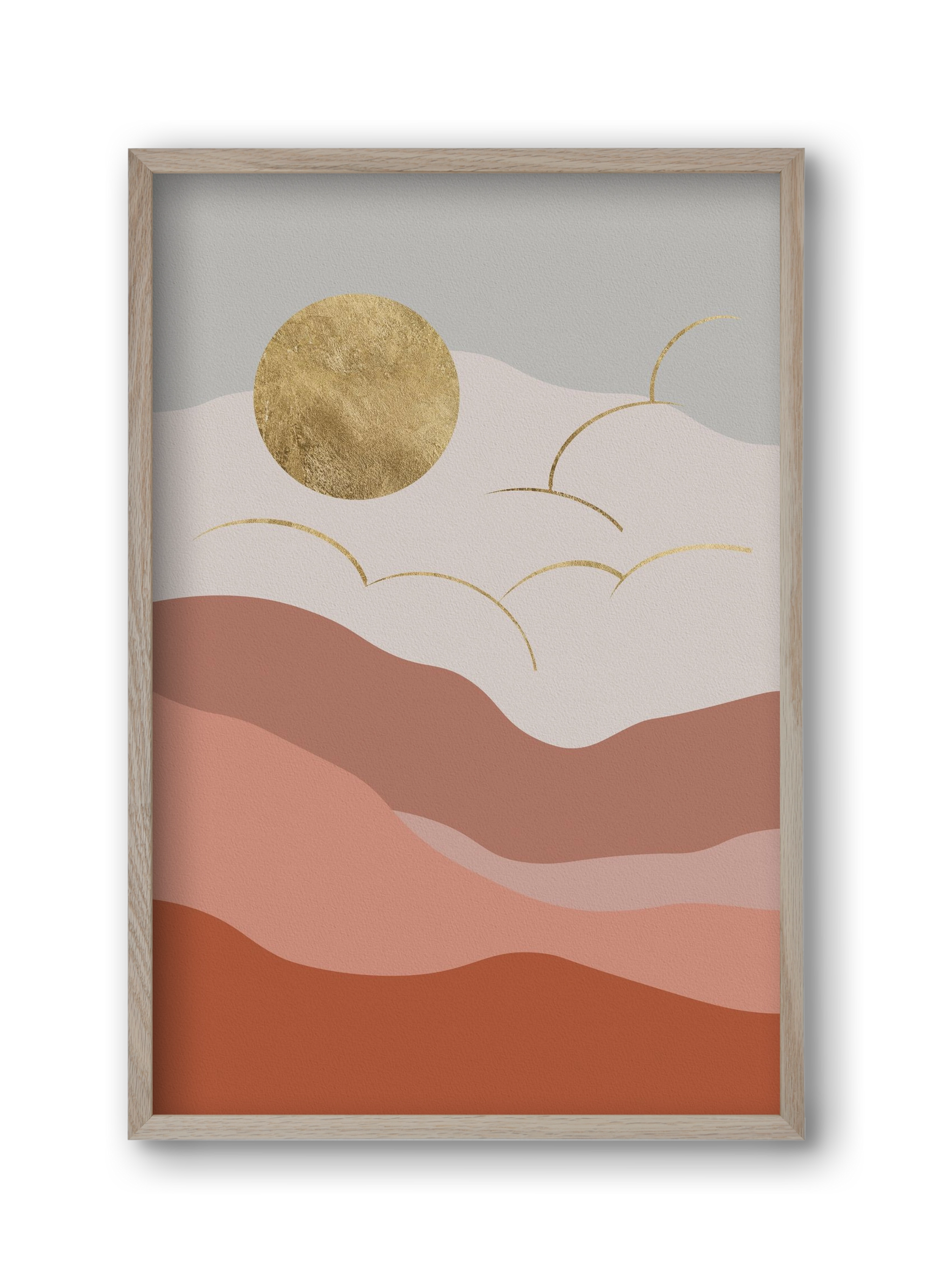 Bohemian Sun, 30x45 cm (30x45 cm), Tölgy keret