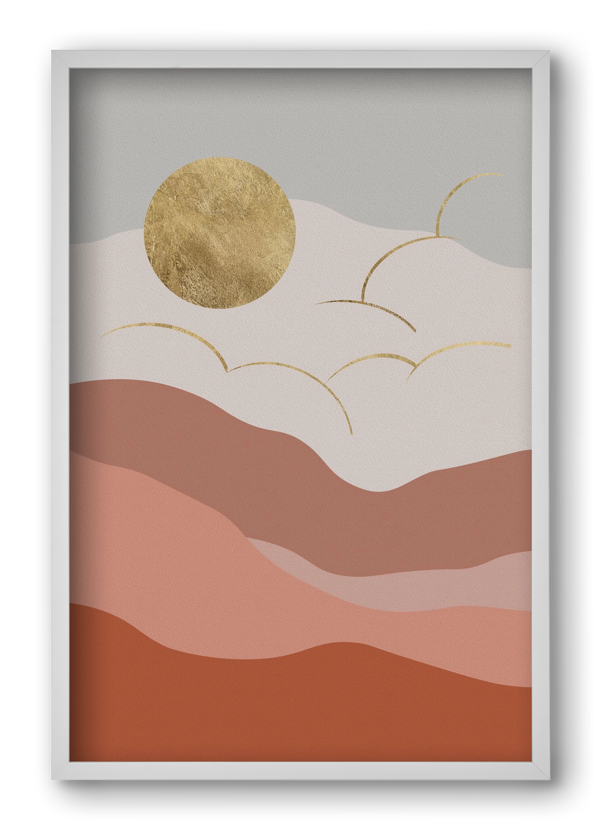 Bohemian Sun, 40x60 cm (40x60 cm), Fehér keret