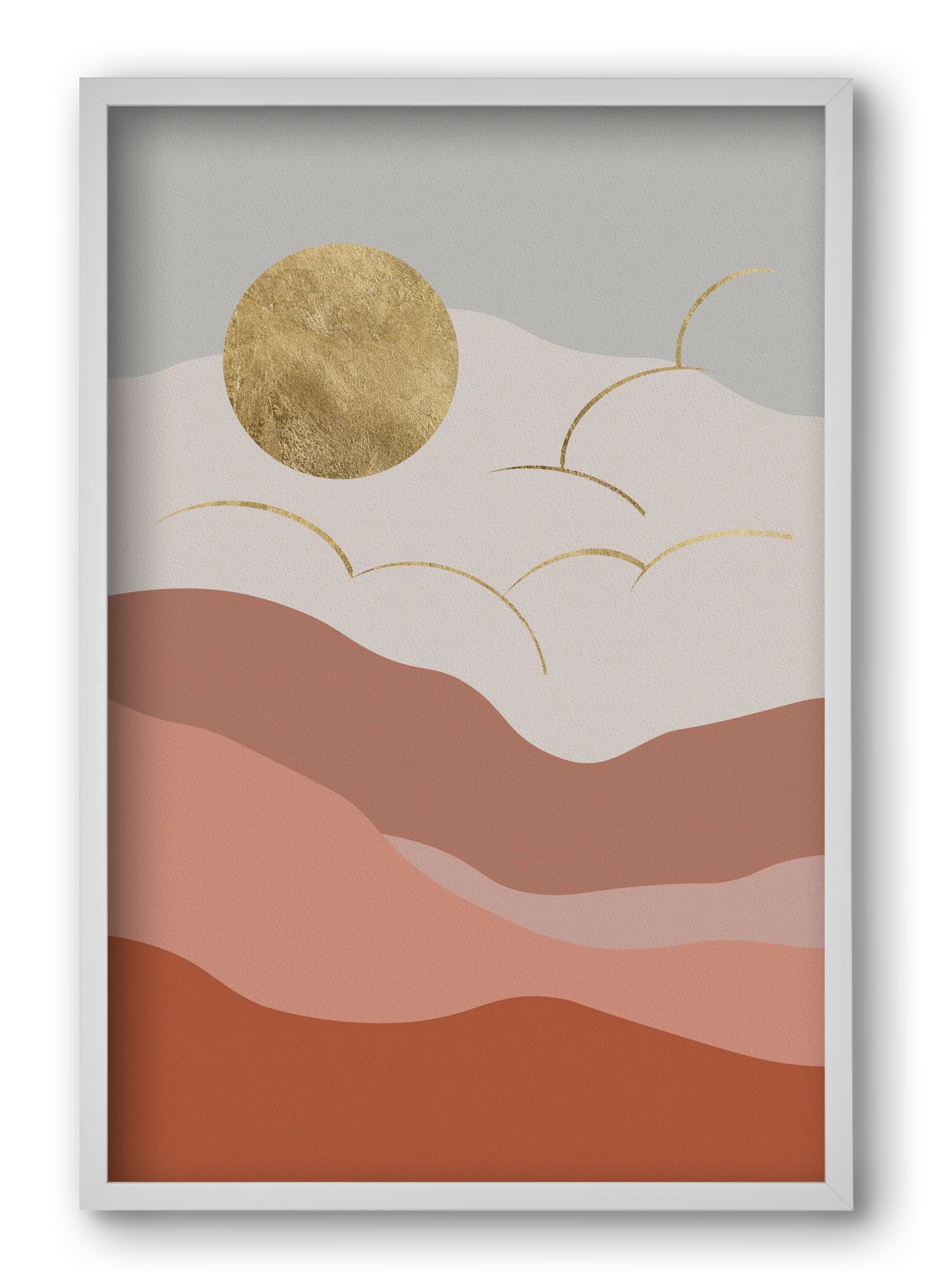 Bohemian Sun, 40x60 cm (40x60 cm), Fehér keret