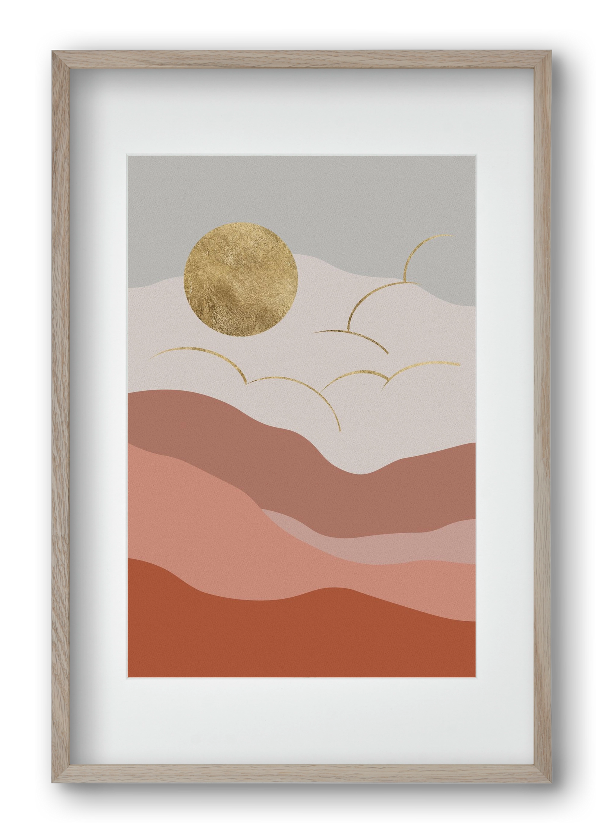 Bohemian Sun, 40x60 cm (30x45 cm), Tölgy keret, paszpartuval