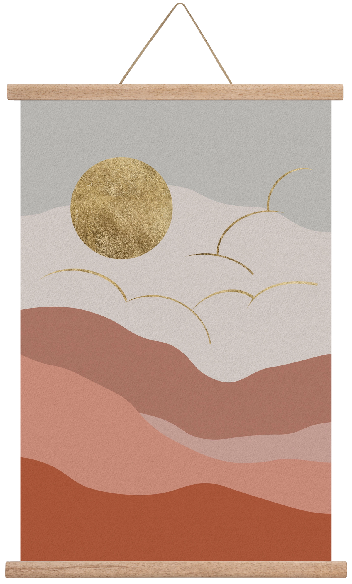 Bohemian Sun, 40x60 cm (40x60 cm), Tölgy akasztó