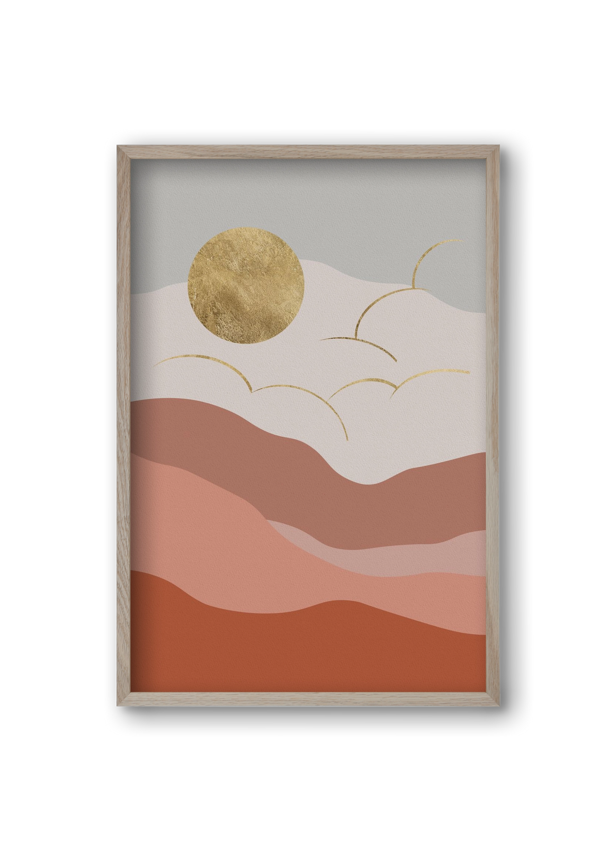 Bohemian Sun, 20x30 cm (20x30 cm), Tölgy keret