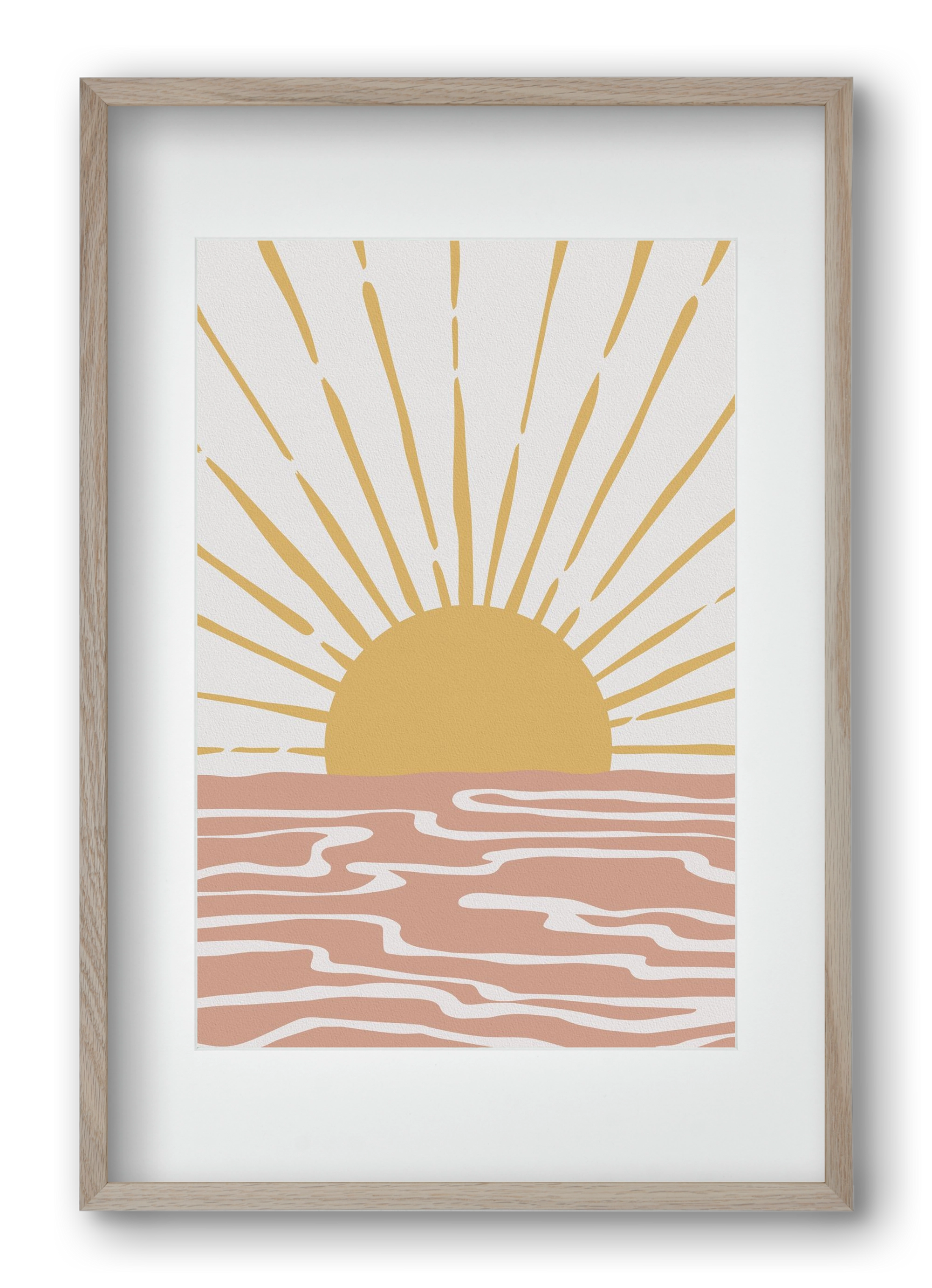 Bohemian Sunshine, 40x60 cm (30x45 cm), Tölgy keret, paszpartuval