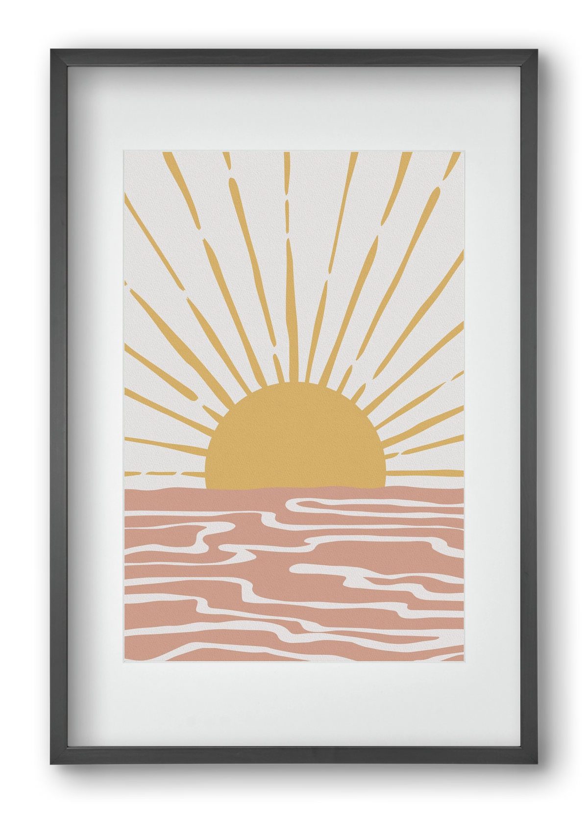 Bohemian Sunshine, 40x60 cm (30x45 cm), Fekete keret, paszpartuval