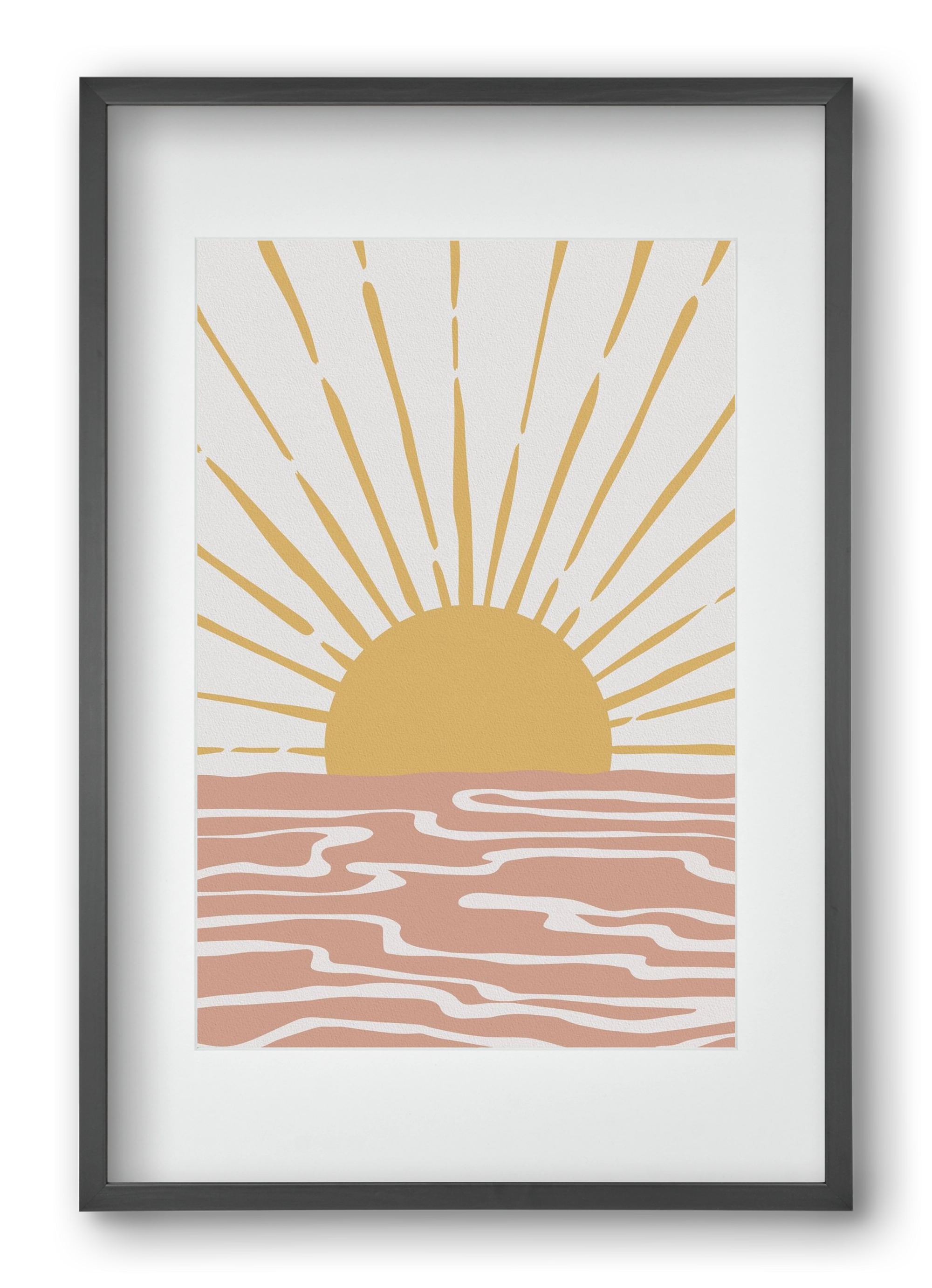 Bohemian Sunshine, 40x60 cm (30x45 cm), Fekete keret, paszpartuval