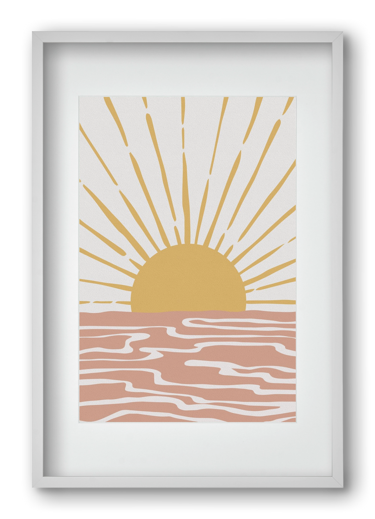 Bohemian Sunshine, 40x60 cm (30x45 cm), Fehér keret, paszpartuval