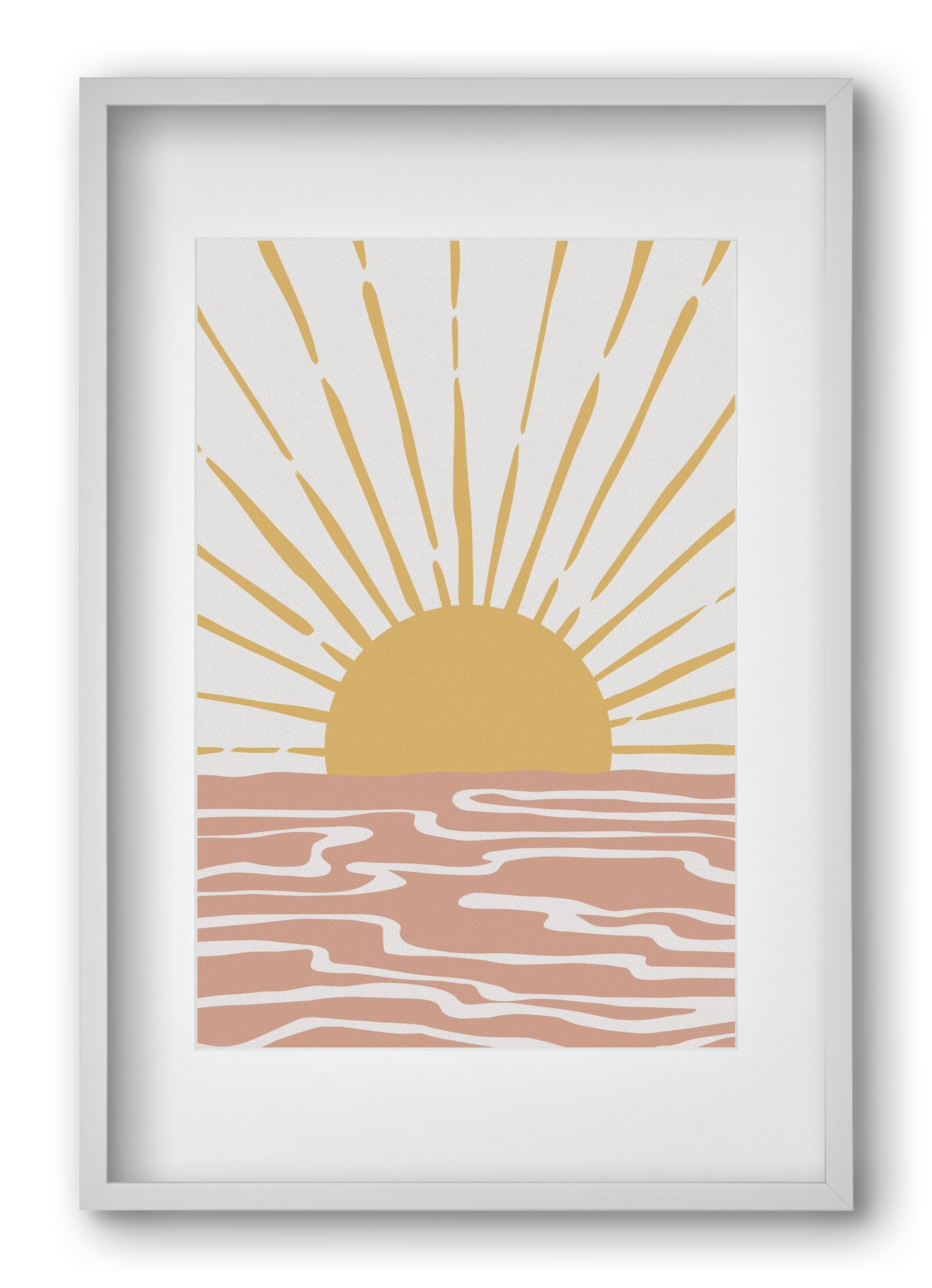 Bohemian Sunshine, 40x60 cm (30x45 cm), Fehér keret, paszpartuval