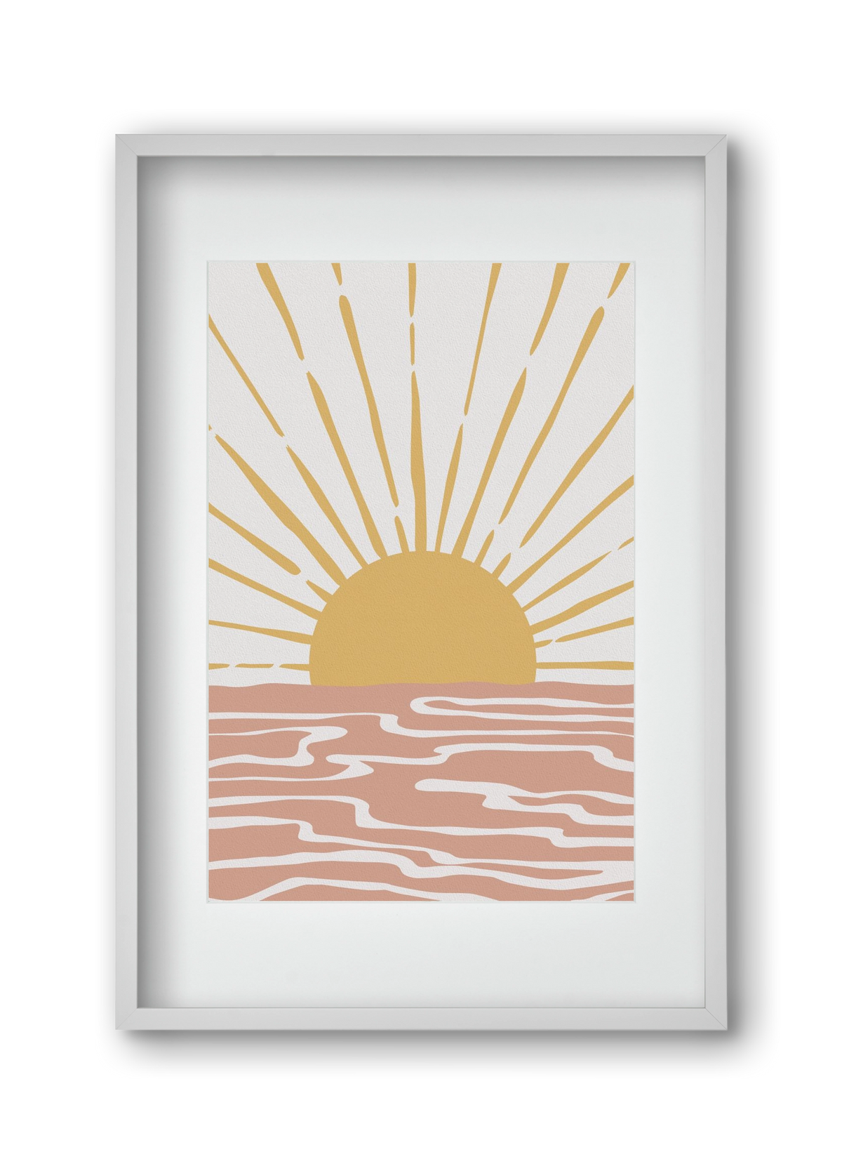 Bohemian Sunshine, 30x45 cm (20x30 cm), Fehér keret, paszpartuval